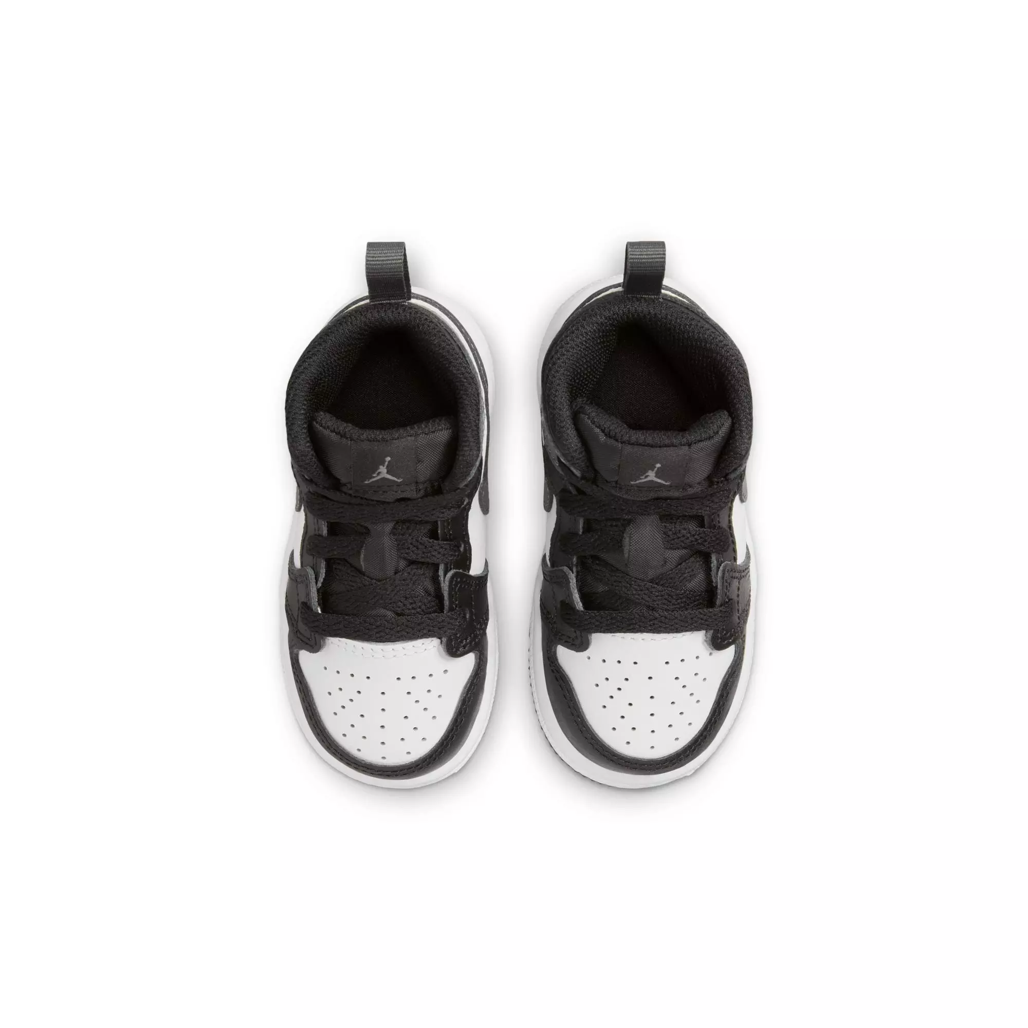Jordan 1 Mid "Black/Iron Grey/White" Toddler Boys' Shoe - BLACK/GREY/WHITE