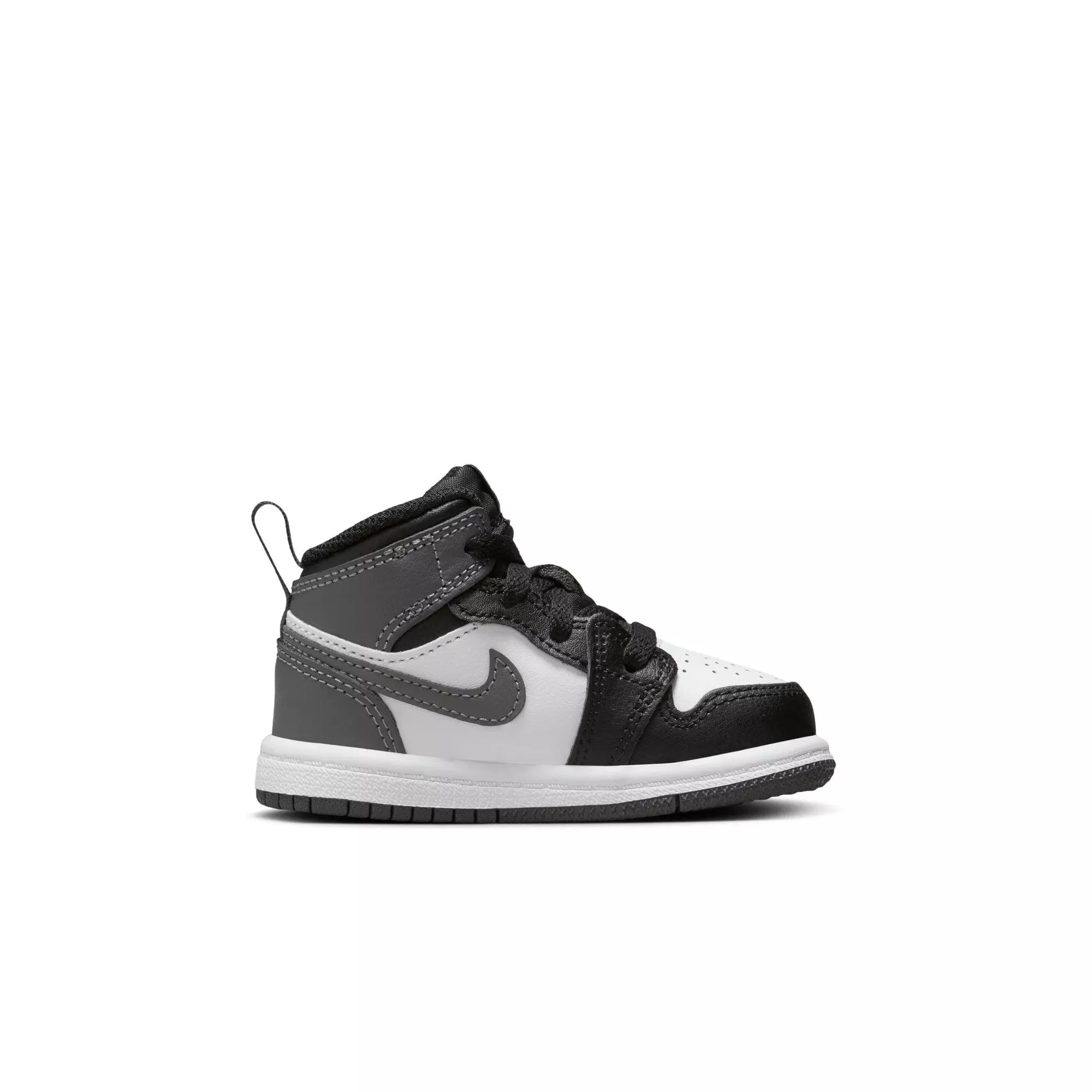 Jordan 1 Mid "Black/Iron Grey/White" Toddler Boys' Shoe - BLACK/GREY/WHITE
