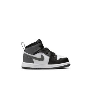 Jordan 1 Mid "Black/Iron Grey/White" Toddler Boys' Shoe