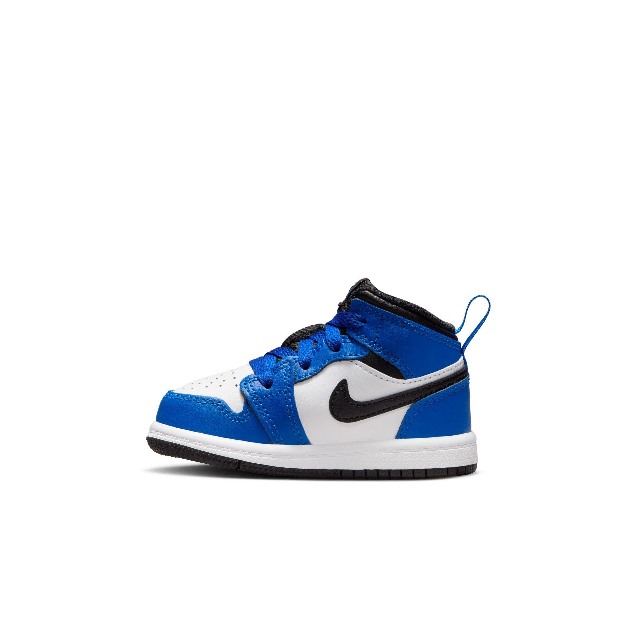 Jordan 1 Mid "Game Royal/Black/White" Toddler Boys' Shoe - ROYAL/WHITE/BLACK Thumbnail View 4