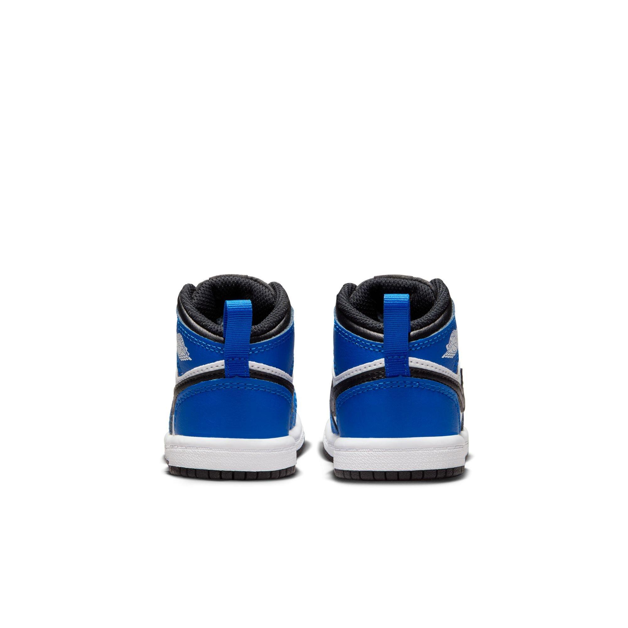 Jordan 1 Mid Toddler Boys' "Game Royal/Black/White" Shoe