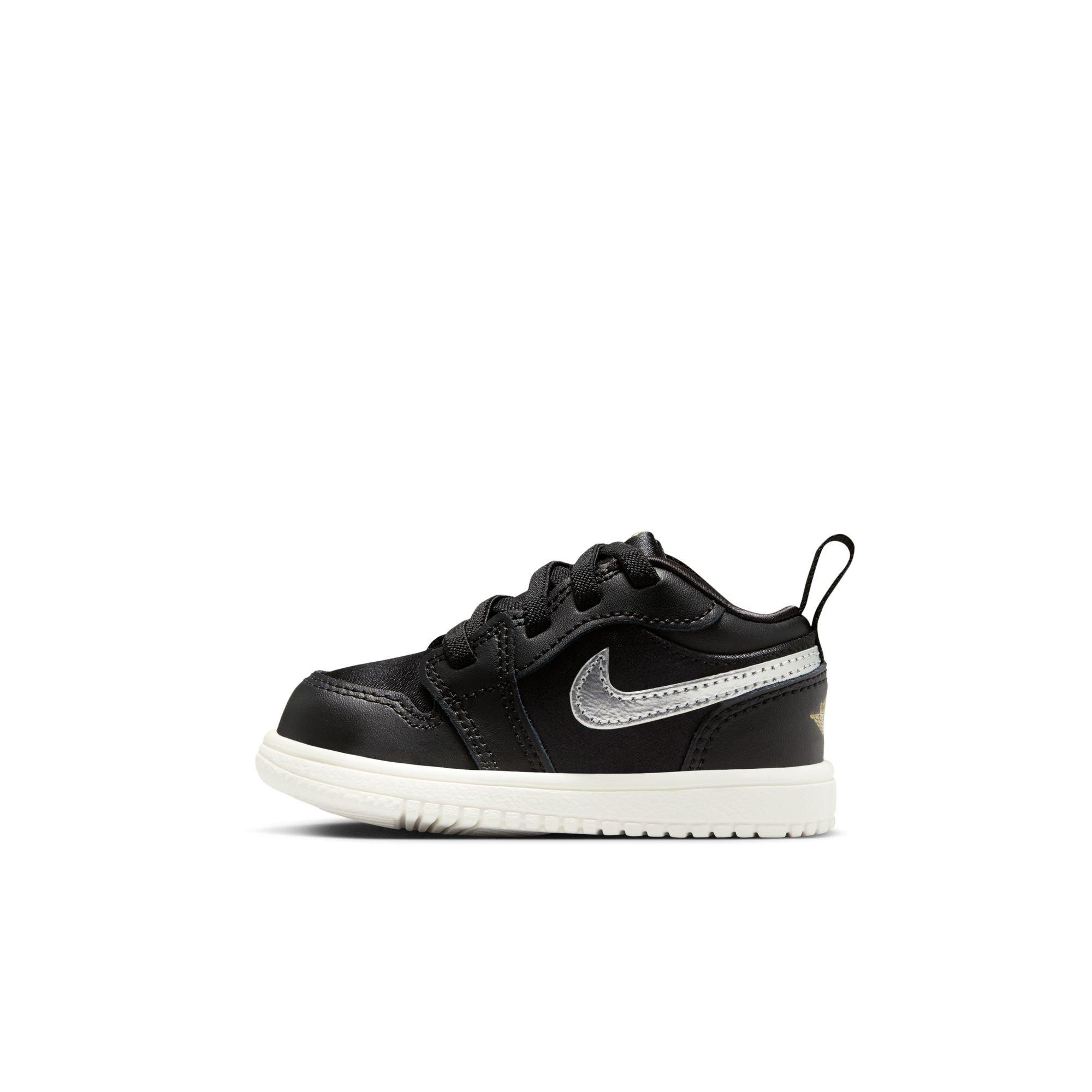 Jordan 1 Low Alt SE Toddler Boys'  "Black/Metallic Silver/Sail/Metallic Gold" Shoe