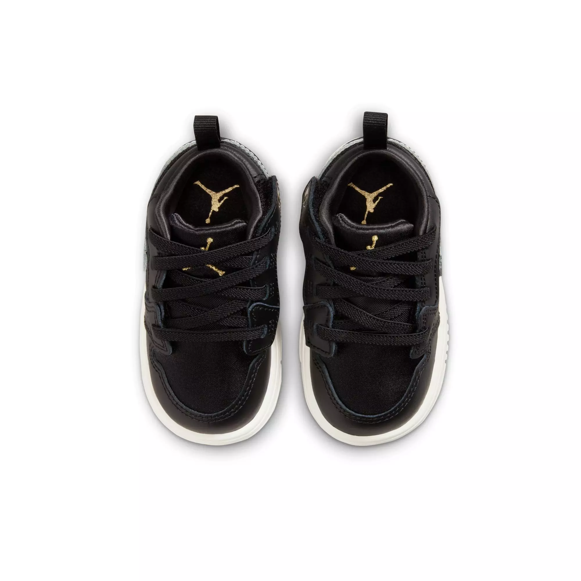 Jordan 1 Low Alt SE "Black/Metallic Silver/Sail/Metallic Gold" Toddler Boys' Shoe - BLACK/SILVER