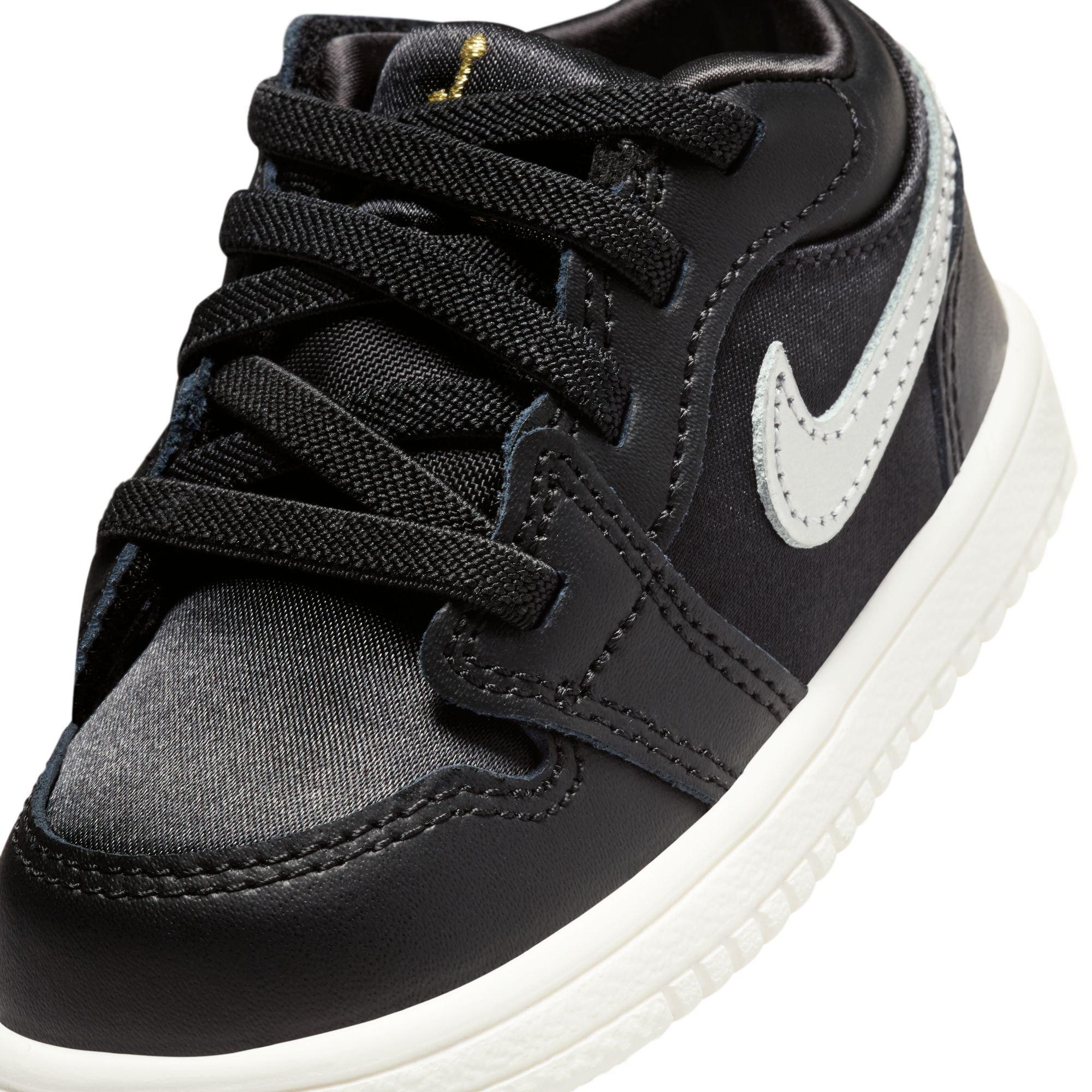 Jordan 1 Low Alt SE Toddler Boys'  "Black/Metallic Silver/Sail/Metallic Gold" Shoe
