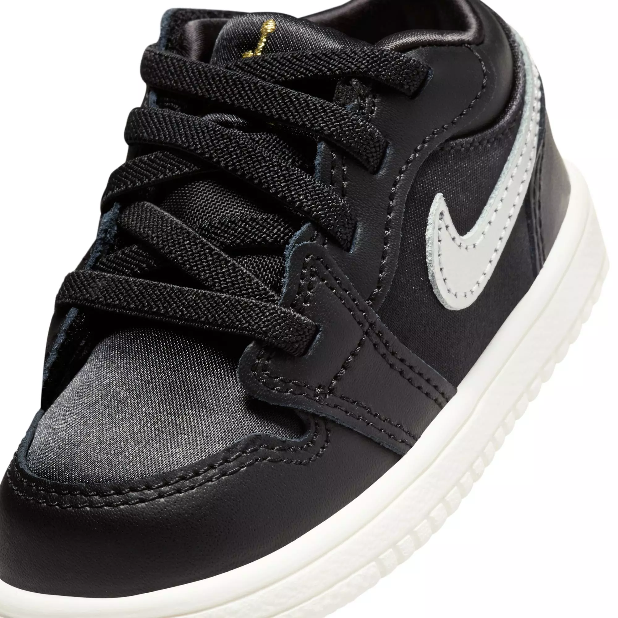 Jordan 1 Low Alt SE "Black/Metallic Silver/Sail/Metallic Gold" Toddler Boys' Shoe - BLACK/SILVER