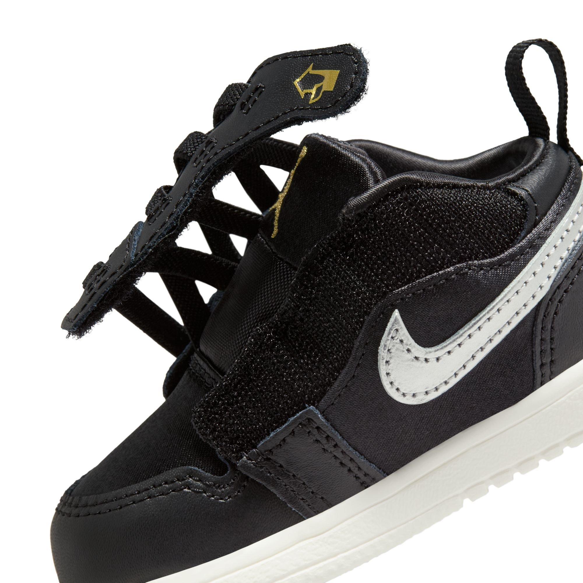 Jordan 1 Low Alt SE Toddler Boys'  "Black/Metallic Silver/Sail/Metallic Gold" Shoe