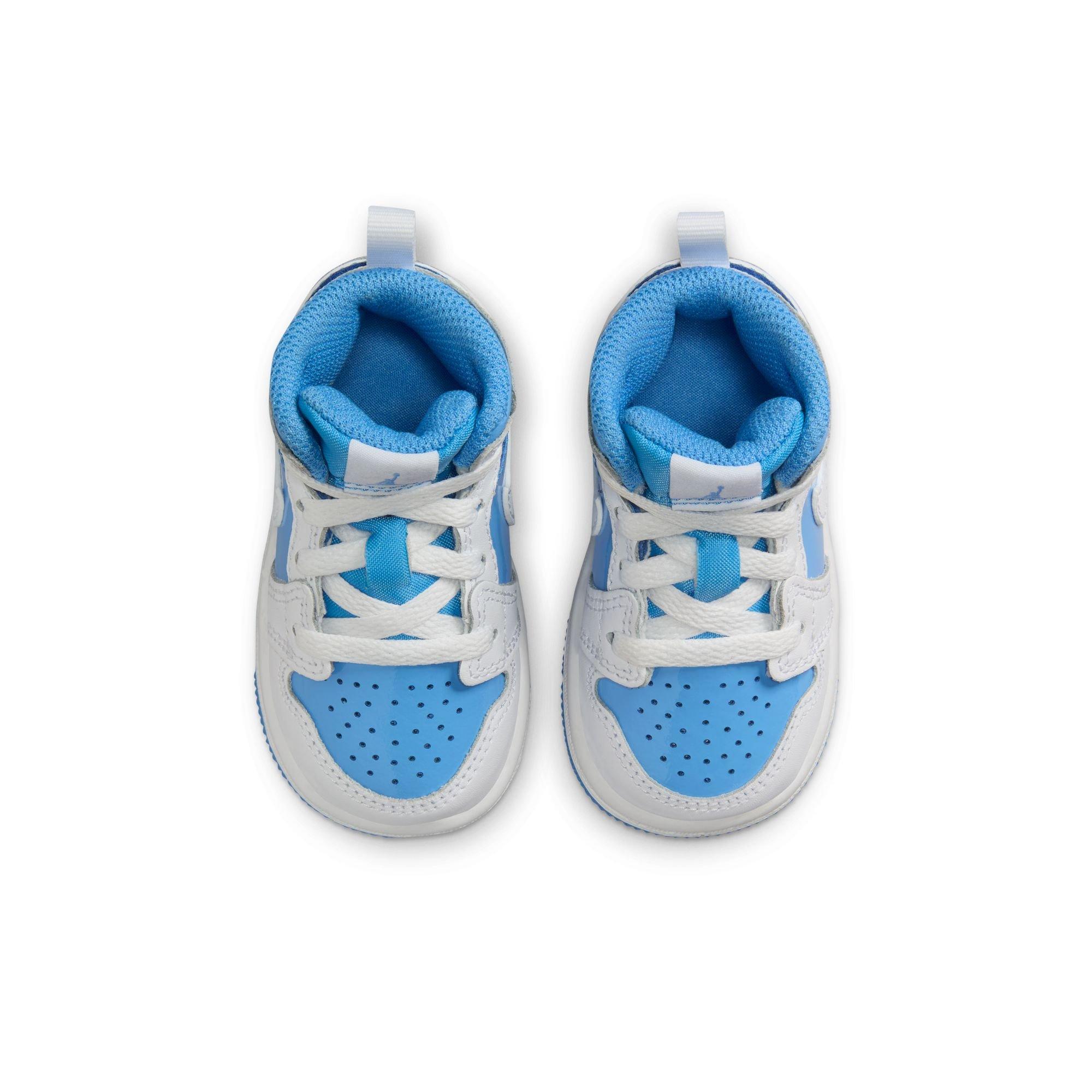 Jordan 1 Mid SE Toddler Boys' "White/Legend Blue" Shoe
