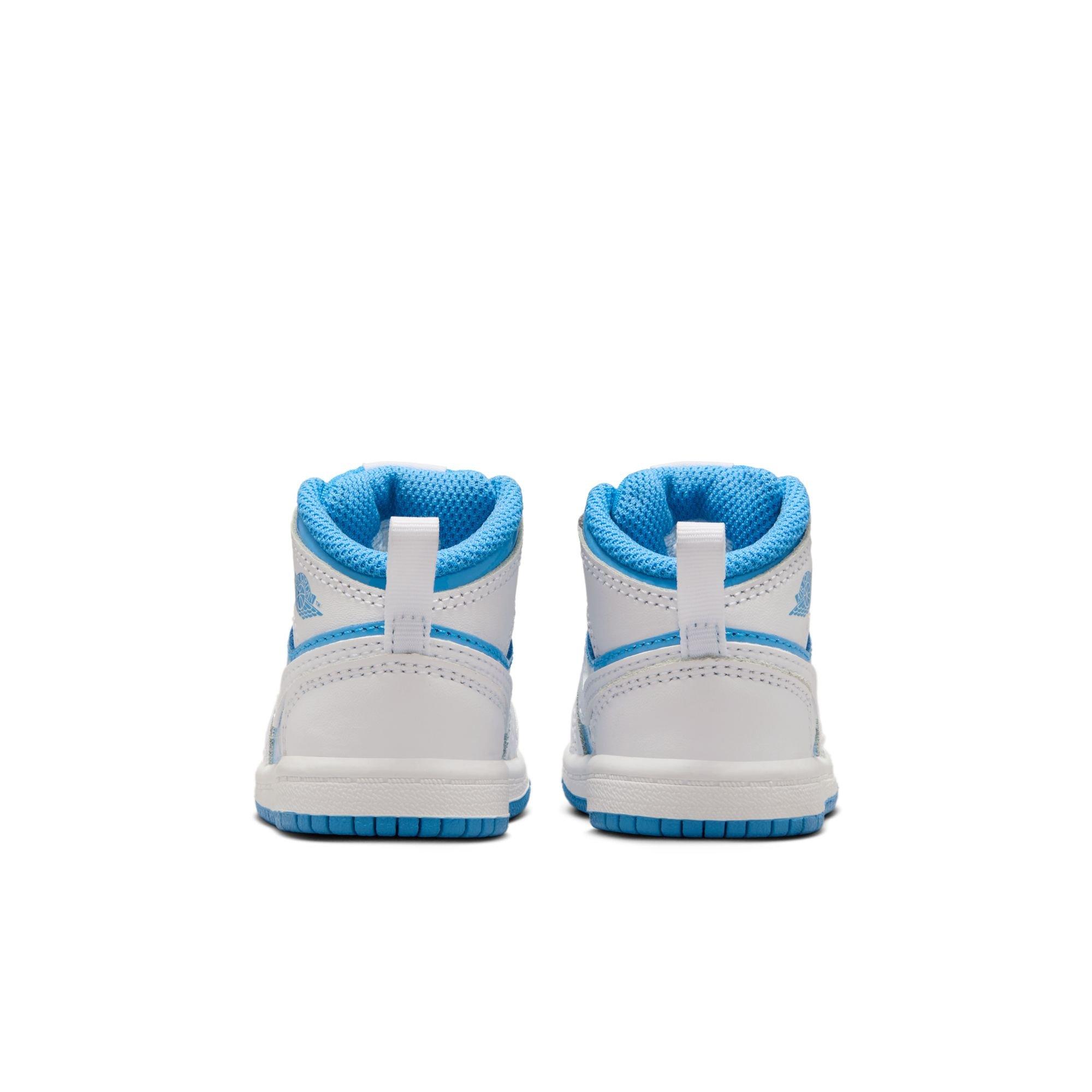 Jordan 1 Mid SE Toddler Boys' "White/Legend Blue" Shoe