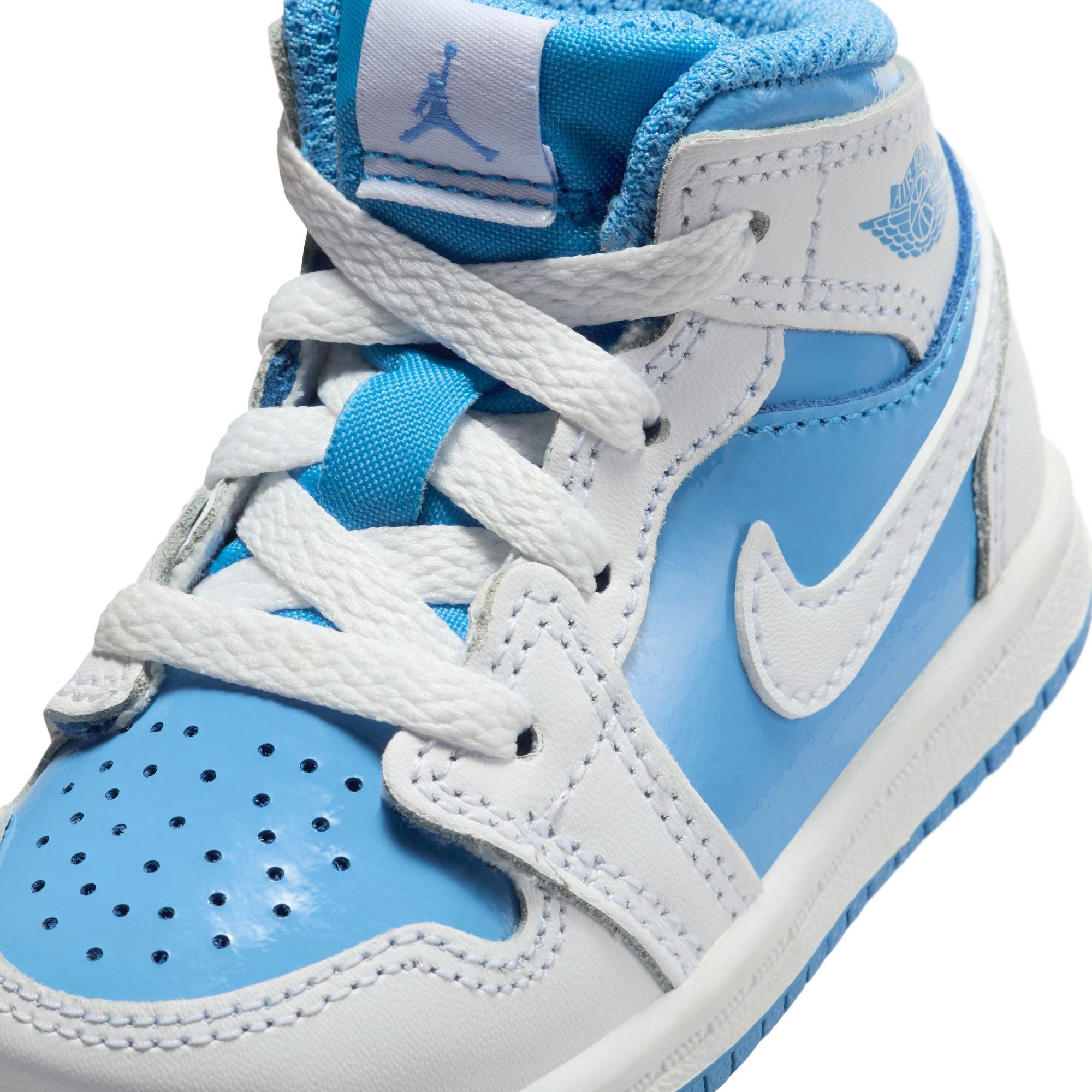 Jordan 1 Mid SE Toddler Boys' "White/Legend Blue" Shoe