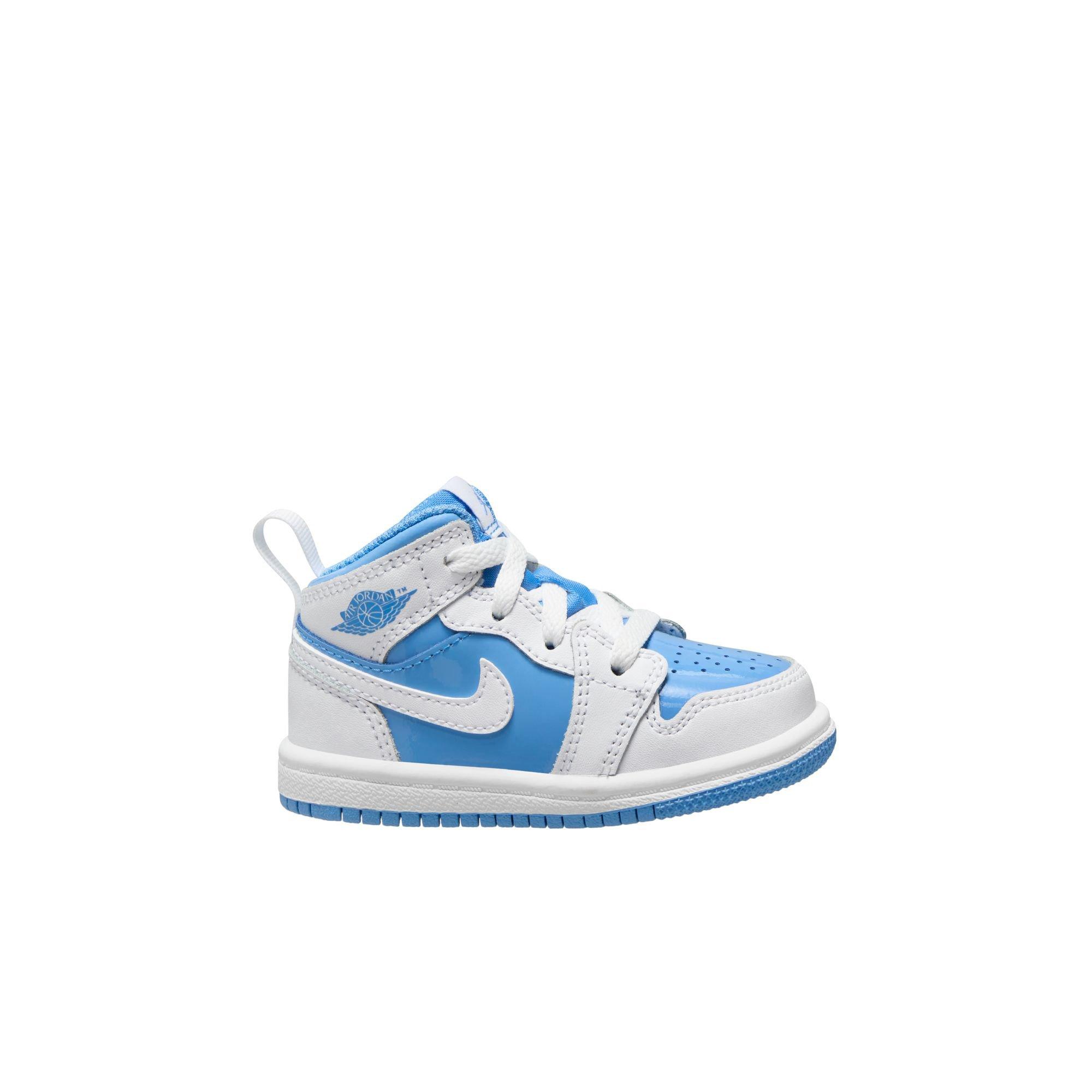 Jordan 1 Mid SE Toddler Boys' "White/Legend Blue" Shoe