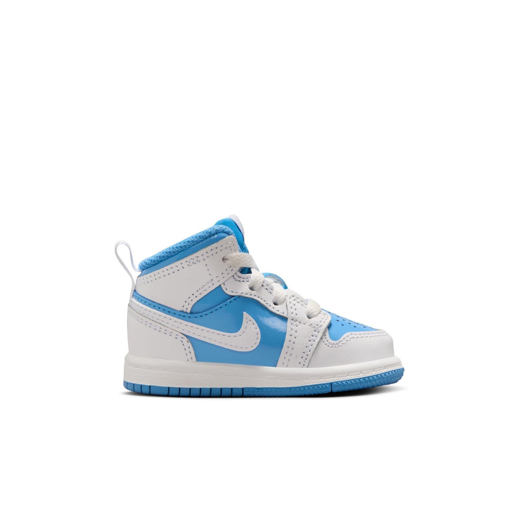 Jordan 1 Mid SE Toddler Boys' "White/Legend Blue" Shoe