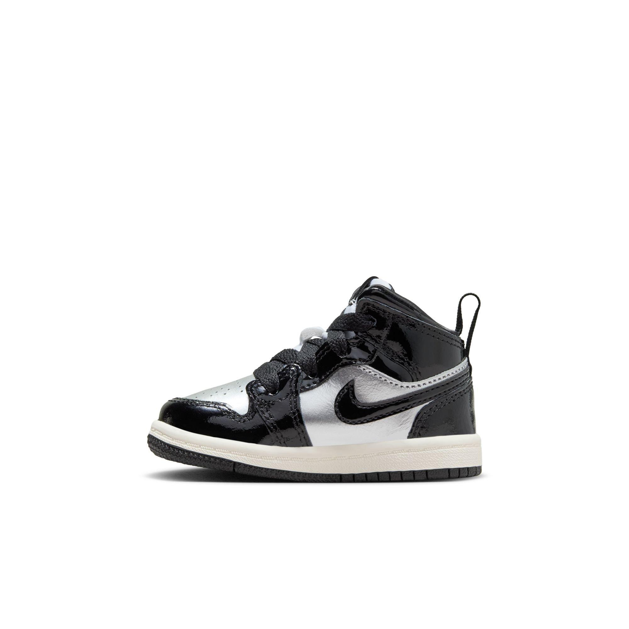 Jordan 1 Mid SE Toddler Boys' "Black/Metallic Gold/Metallic Silver" Shoe
