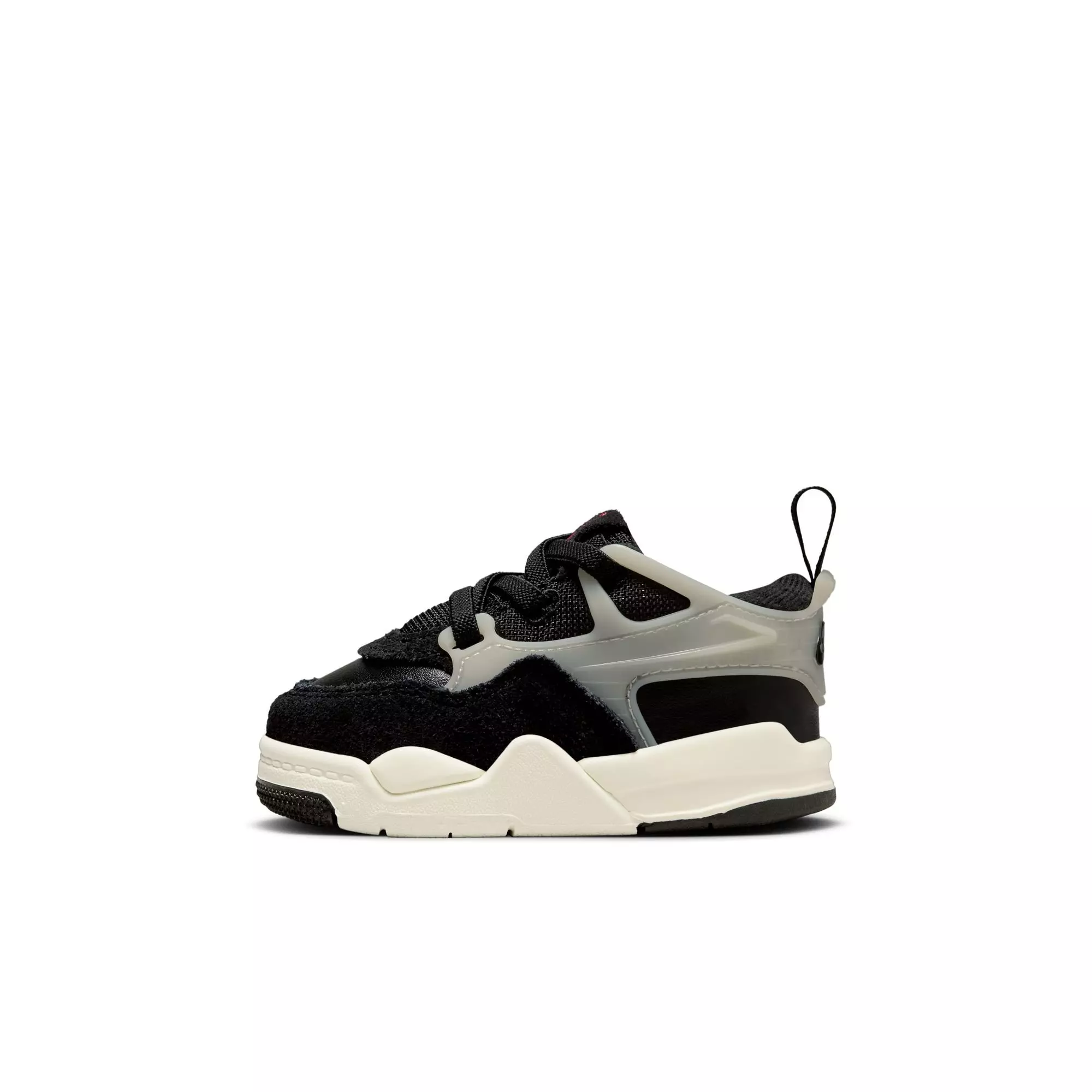 Jordan 4 RM "Black/Gym Red/Sail/Coconut Milk" Toddler Boys' Shoe - BLACK/TAN