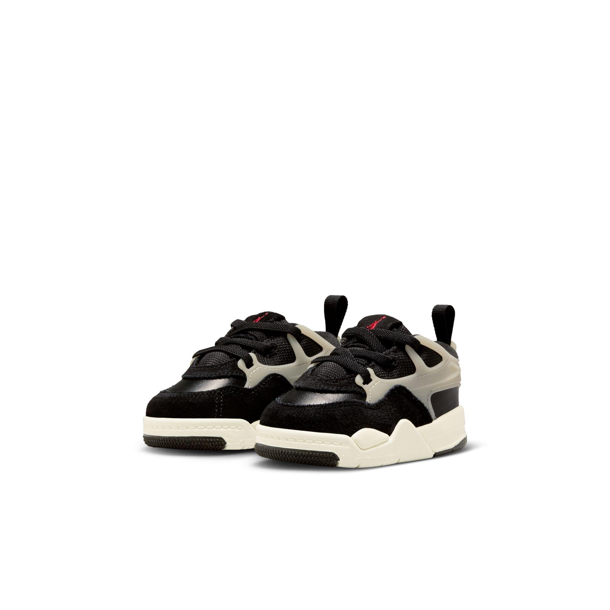Jordan 4 RM Toddler Boys' "Black/Gym Red/Sail/Coconut Milk" Shoe