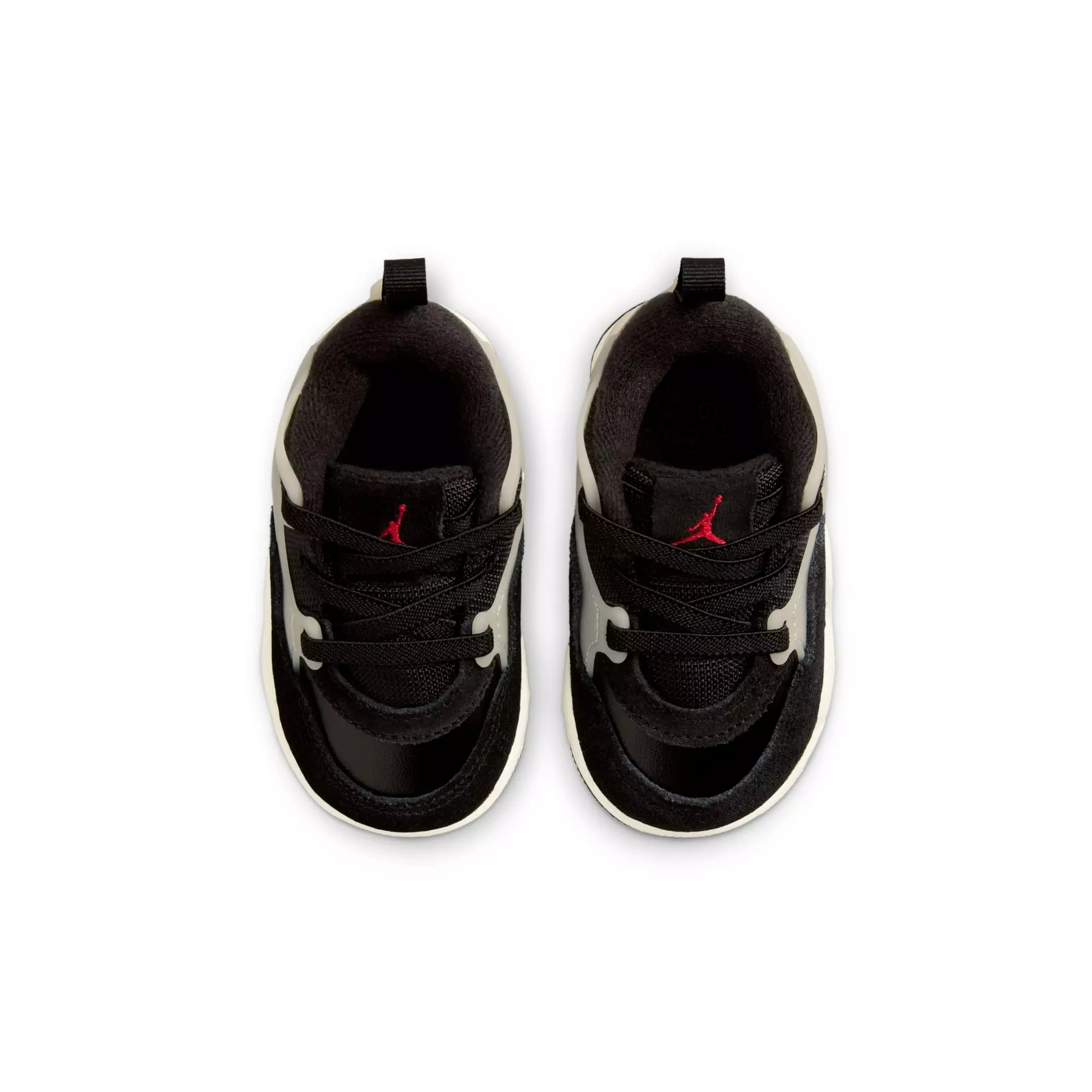 Jordan 4 RM "Black/Gym Red/Sail/Coconut Milk" Toddler Boys' Shoe - BLACK/TAN