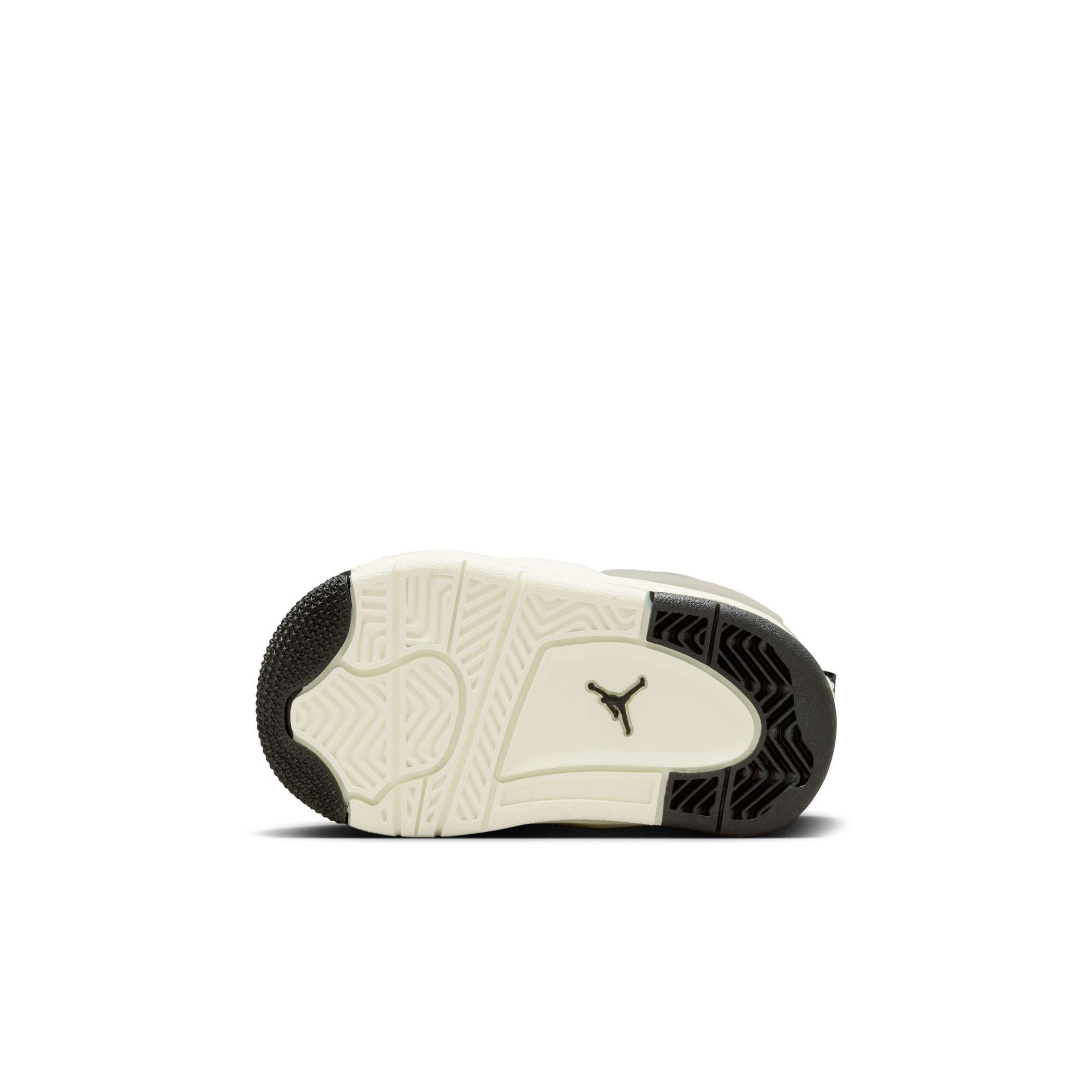 Jordan 4 RM Toddler Boys' "Black/Gym Red/Sail/Coconut Milk" Shoe