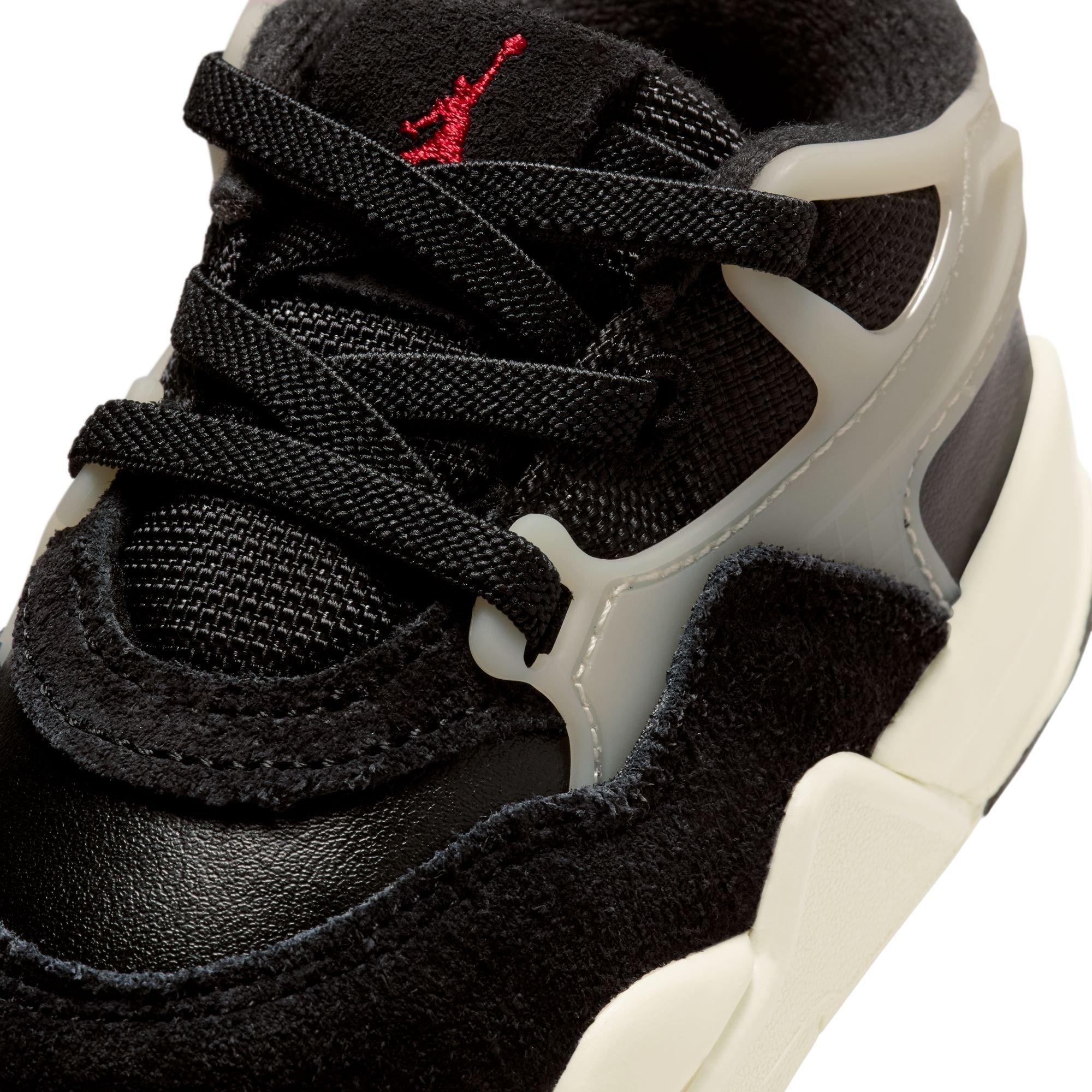 Jordan 4 RM Toddler Boys' "Black/Gym Red/Sail/Coconut Milk" Shoe