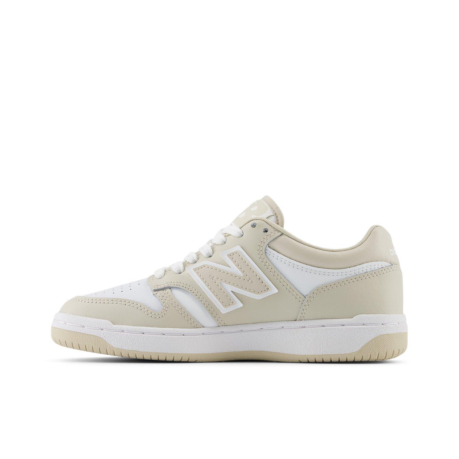 New Balance 480 Grade School Girls' "White/Beige" Shoe