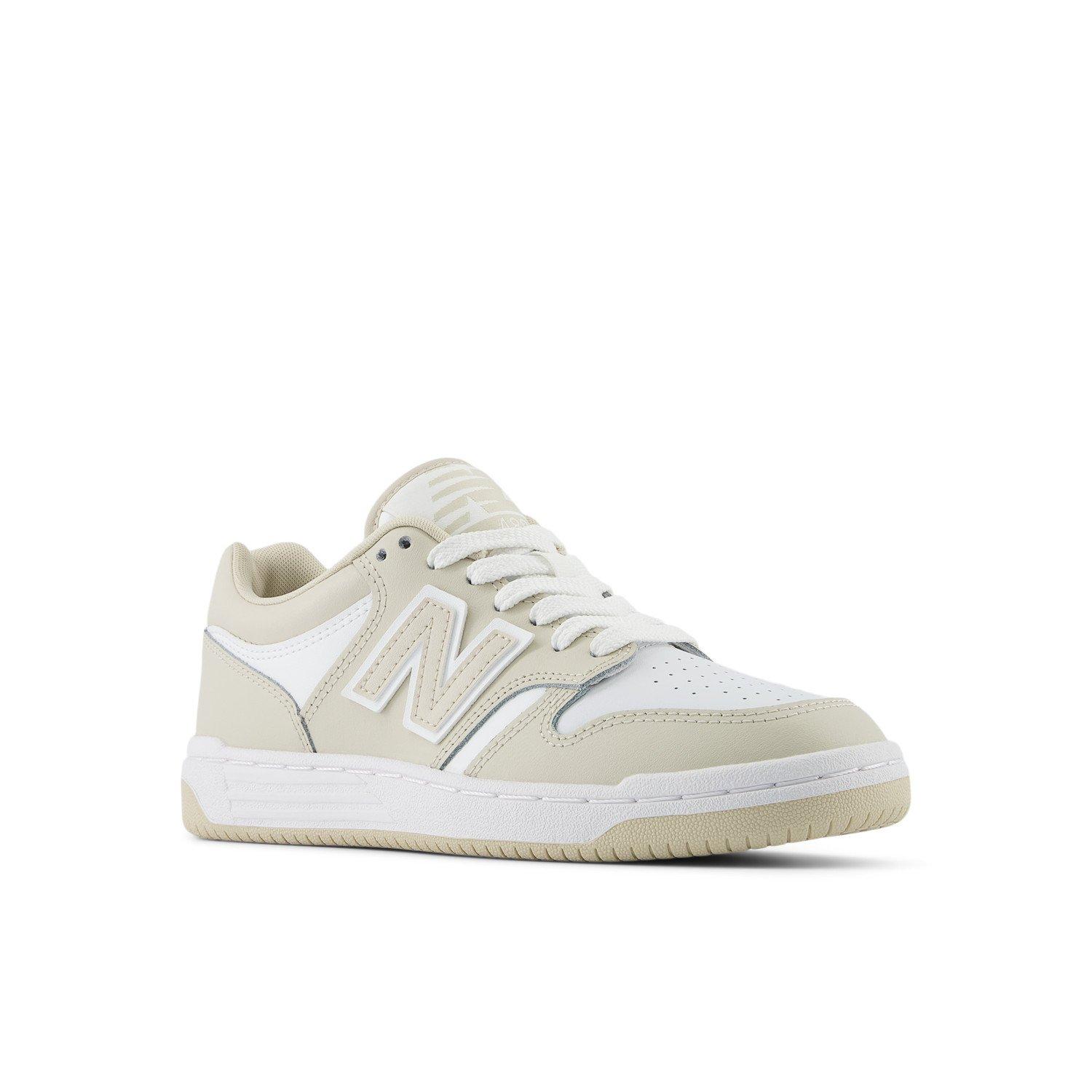New Balance 480 Grade School Girls' "White/Beige" Shoe