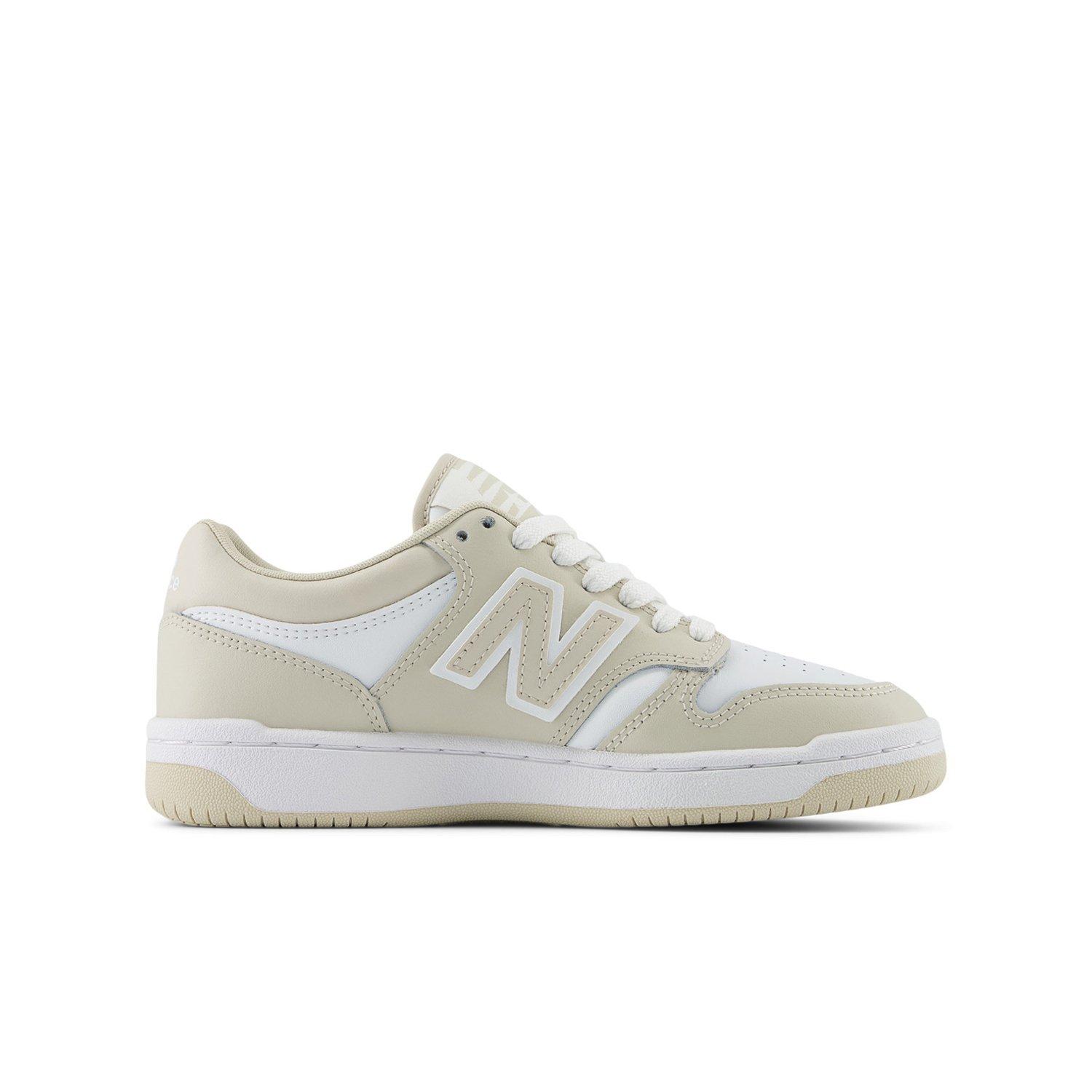 New Balance 480 Grade School Girls' "White/Beige" Shoe
