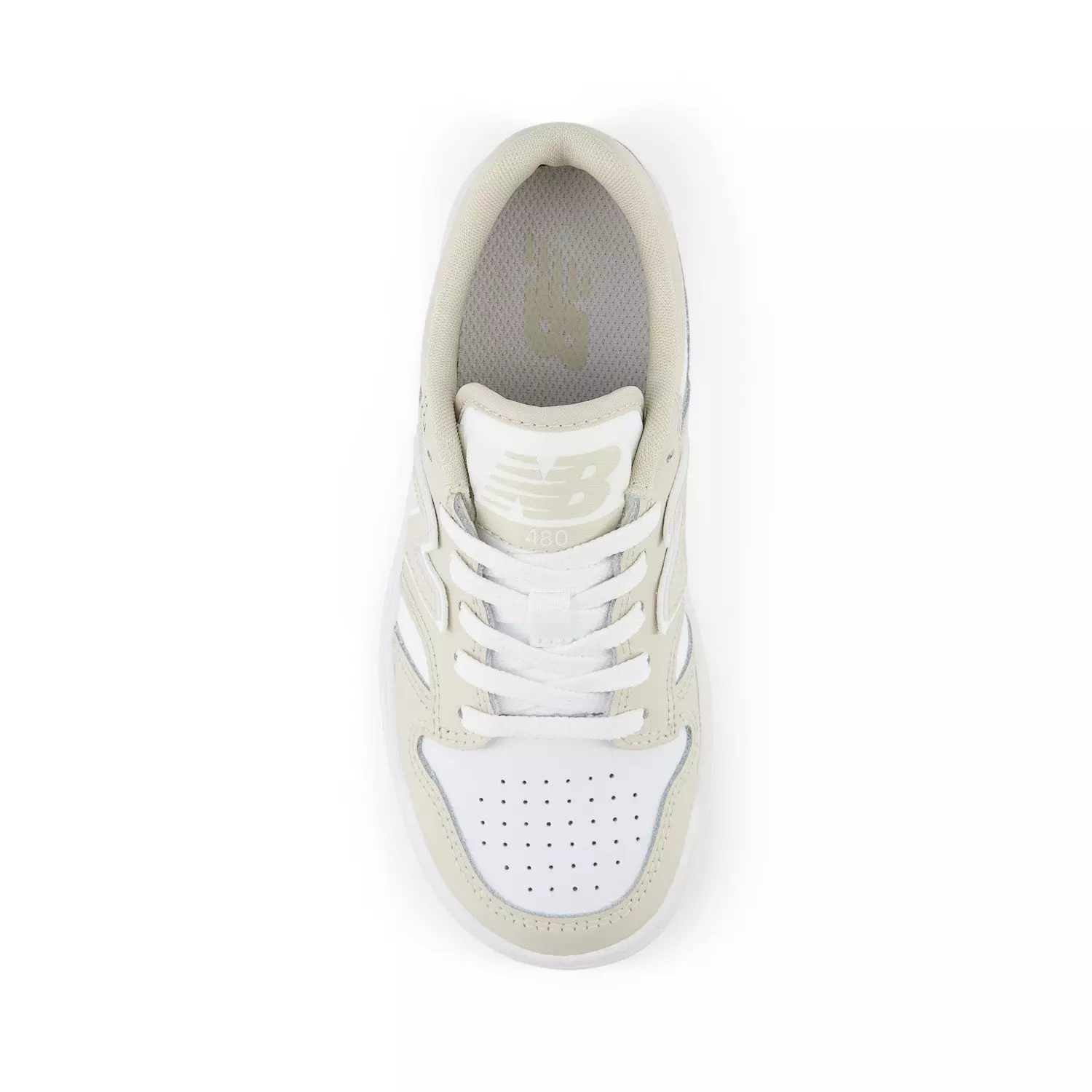 New Balance 480 "White/Beige" Preschool Girls' Shoe