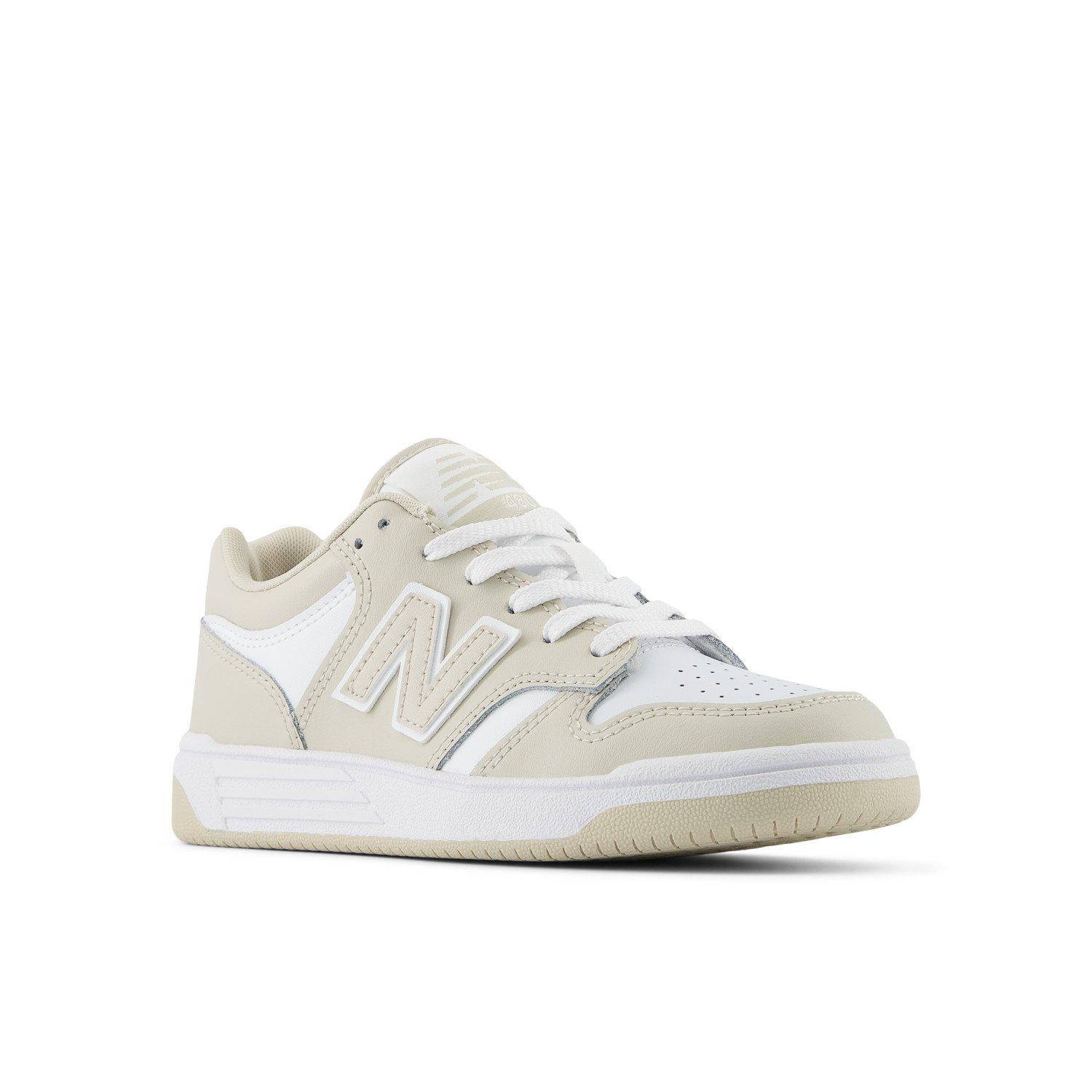 New Balance 480 Preschool Girls' "White/Beige" Shoe