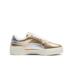 PUMA Cali Mixed Metals "White/Gold/Silver" Grade School Girls' Shoe