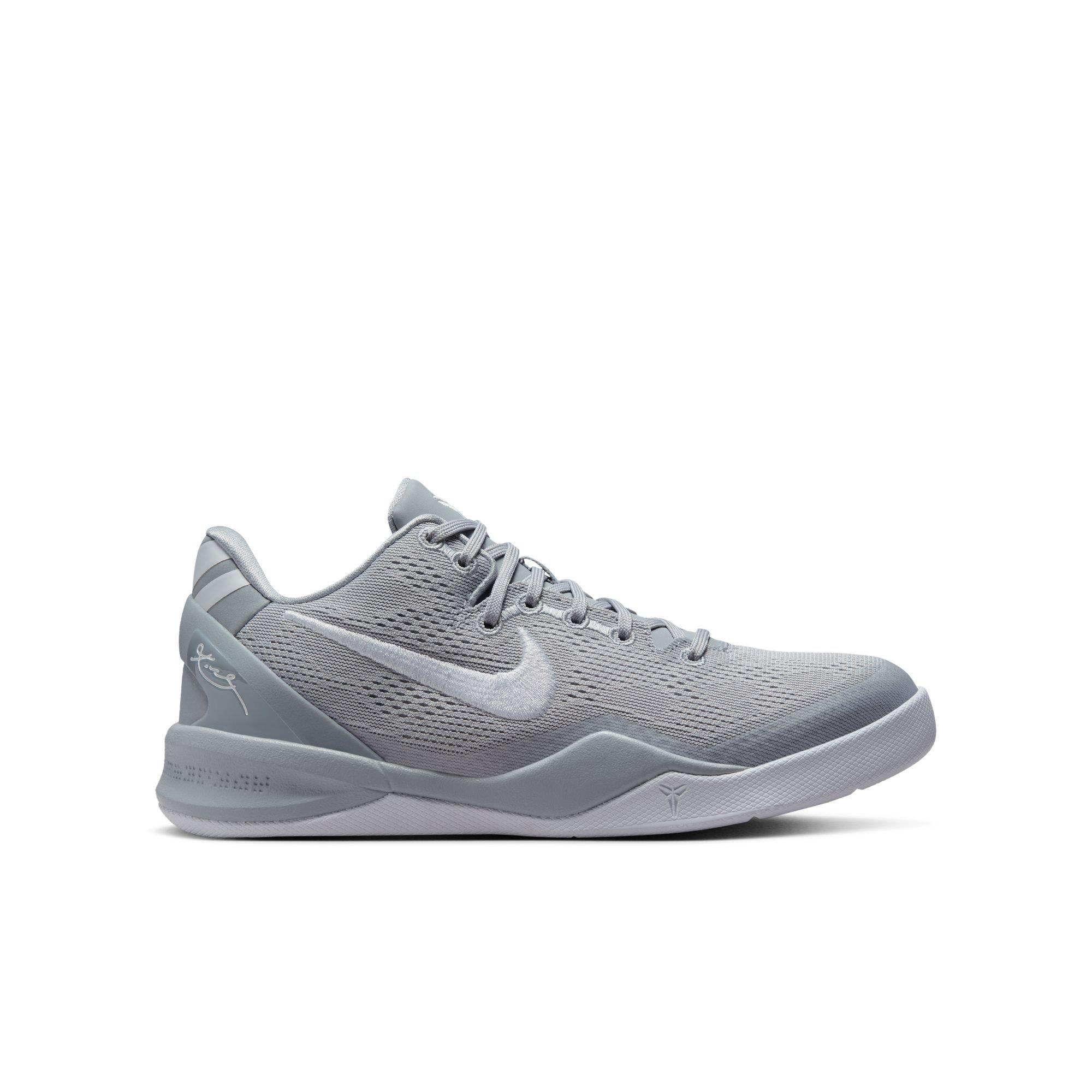 Nike Kobe 8 Wolf Grey Grade School Kids Basketball Shoe Hibbett