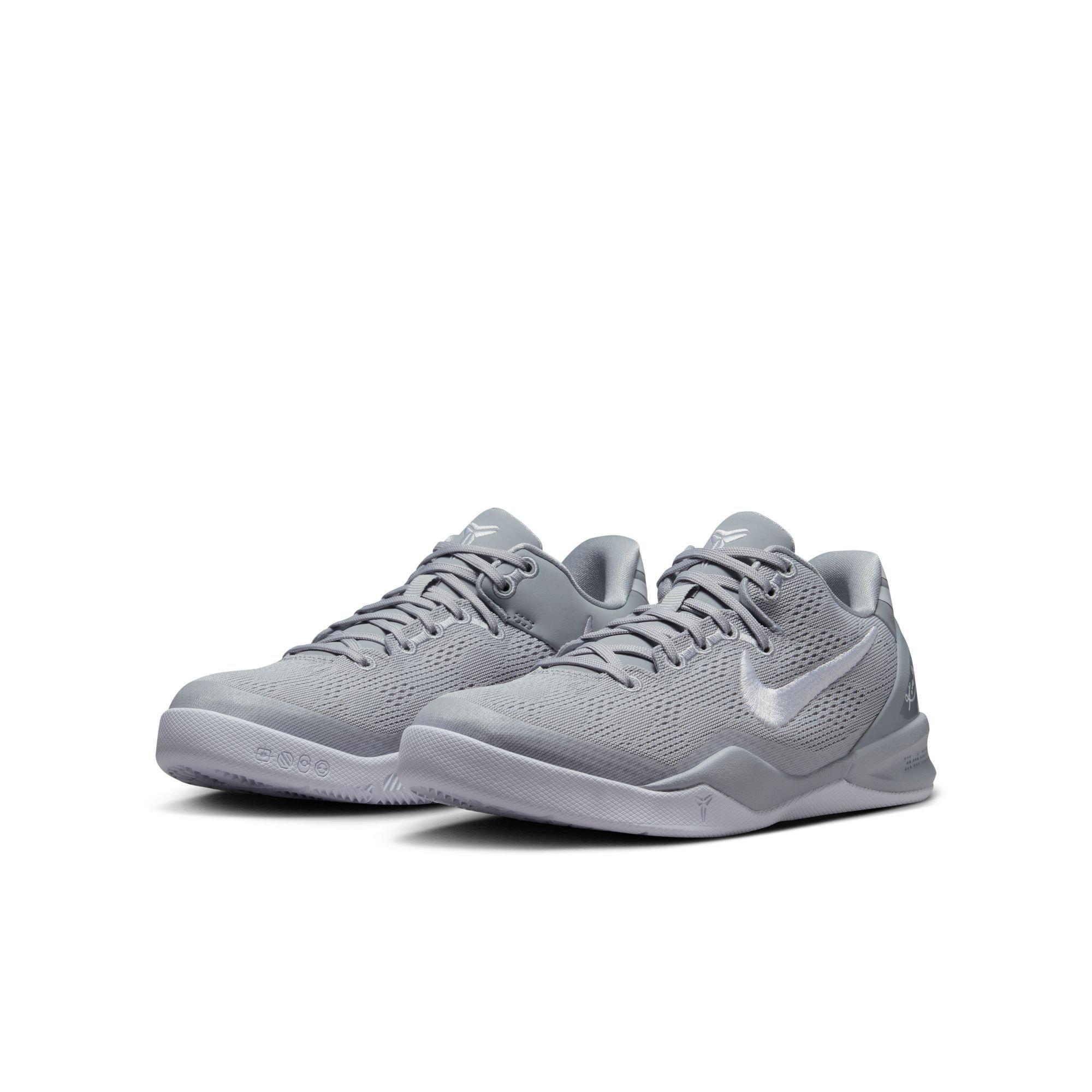 Nike Kobe 8 "Wolf Grey" Grade School Kids' Basketball Shoe