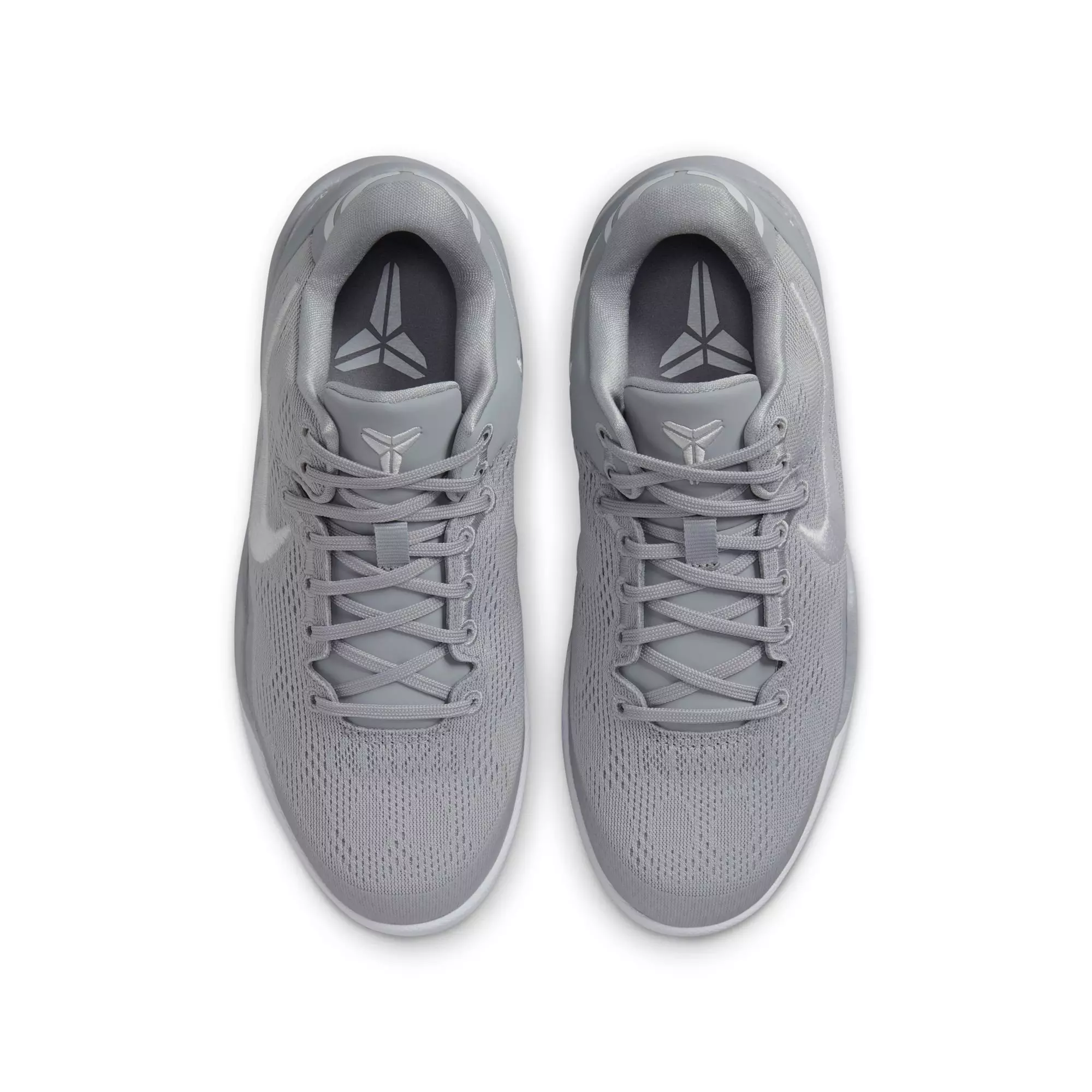 Nike Kobe 8 "Wolf Grey" Grade School Kids' Basketball Shoe - WOLF GREY/WHITE