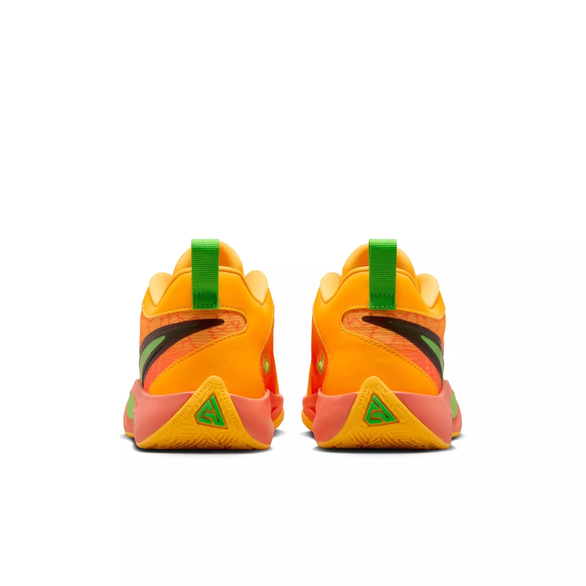 Nike Freak 6 "Fright Night" Grade School Kids' Basketball Shoe - WILD MANGO/ACTION GREEN/BLACK