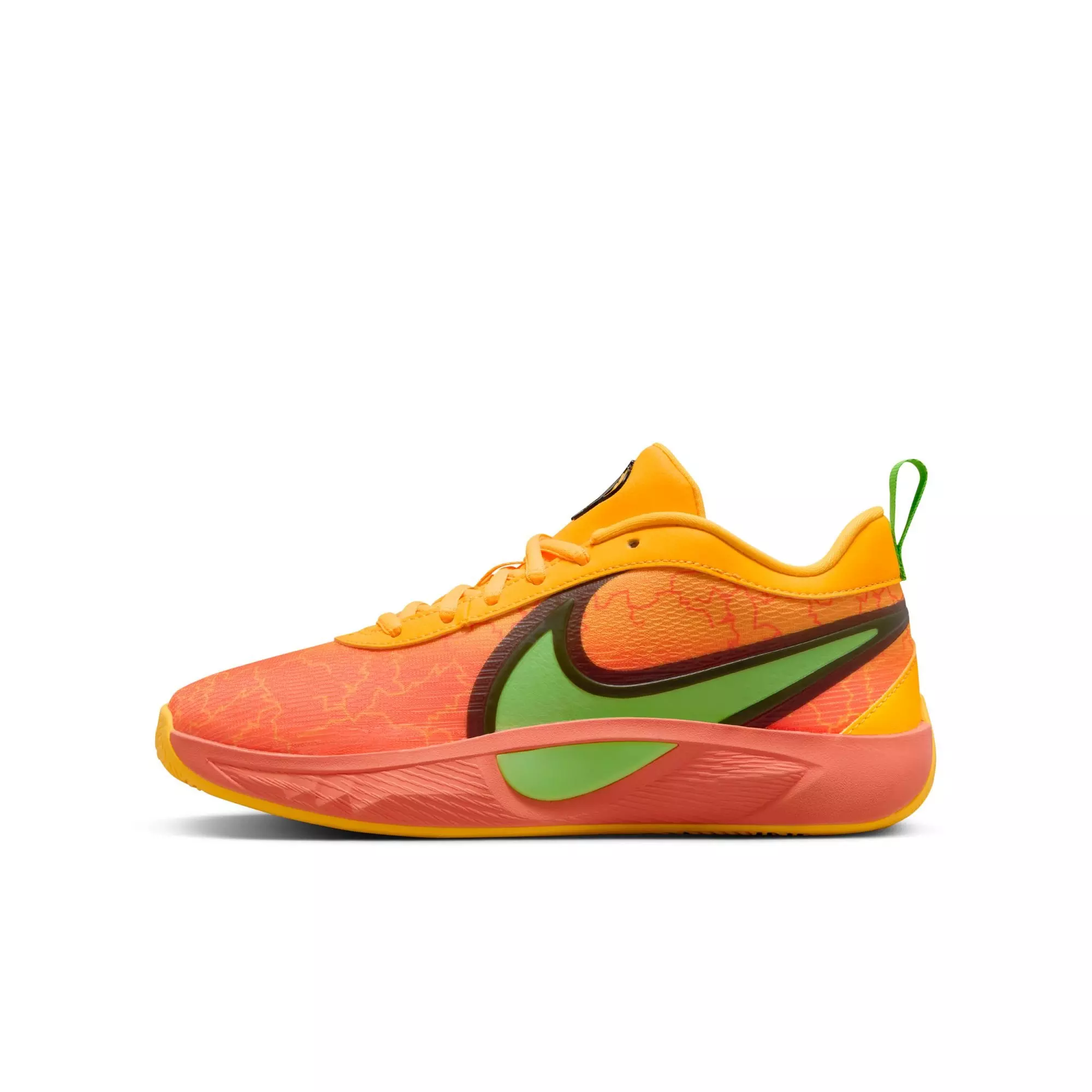 Nike Freak 6 "Fright Night" Grade School Kids' Basketball Shoe - WILD MANGO/ACTION GREEN/BLACK