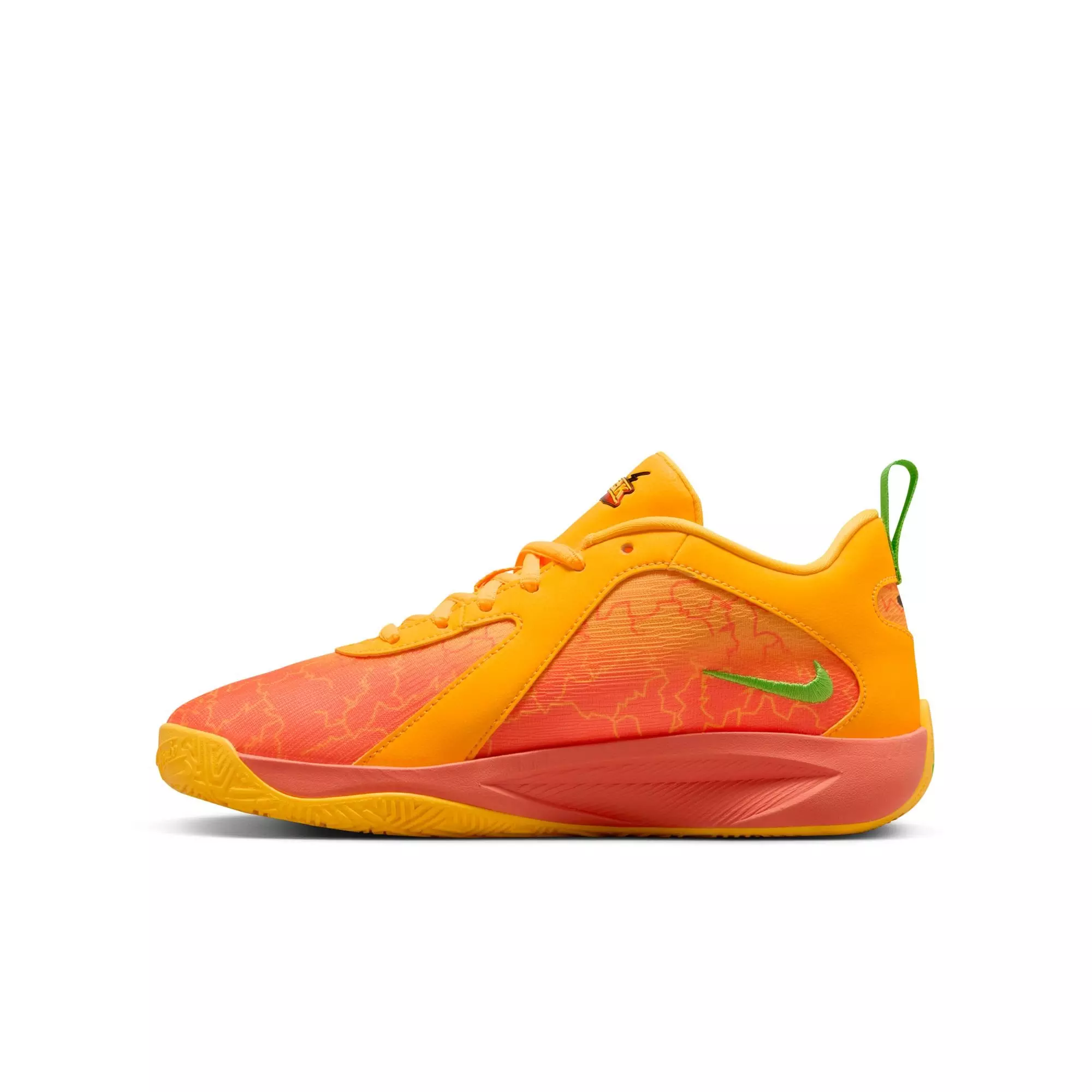Nike Freak 6 "Fright Night" Grade School Kids' Basketball Shoe - WILD MANGO/ACTION GREEN/BLACK