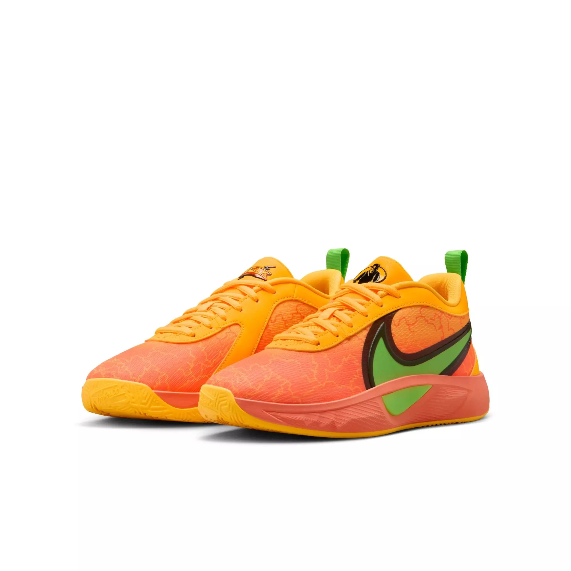 Nike Freak 6 "Fright Night" Grade School Kids' Basketball Shoe - WILD MANGO/ACTION GREEN/BLACK