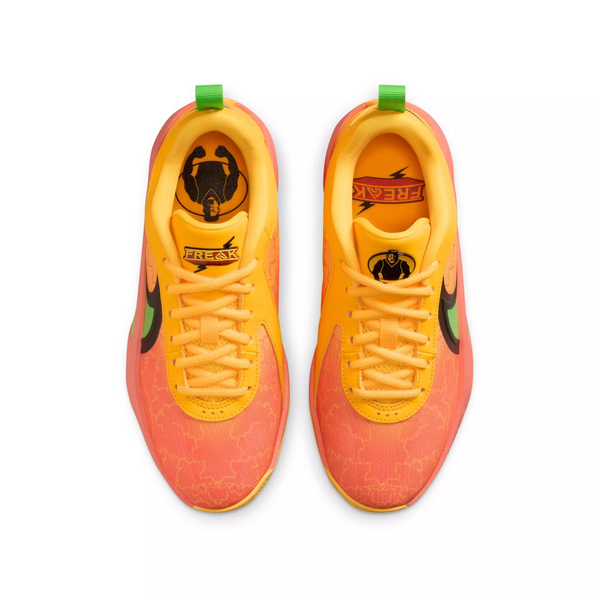 Nike Freak 6 "Fright Night" Grade School Kids' Basketball Shoe - WILD MANGO/ACTION GREEN/BLACK