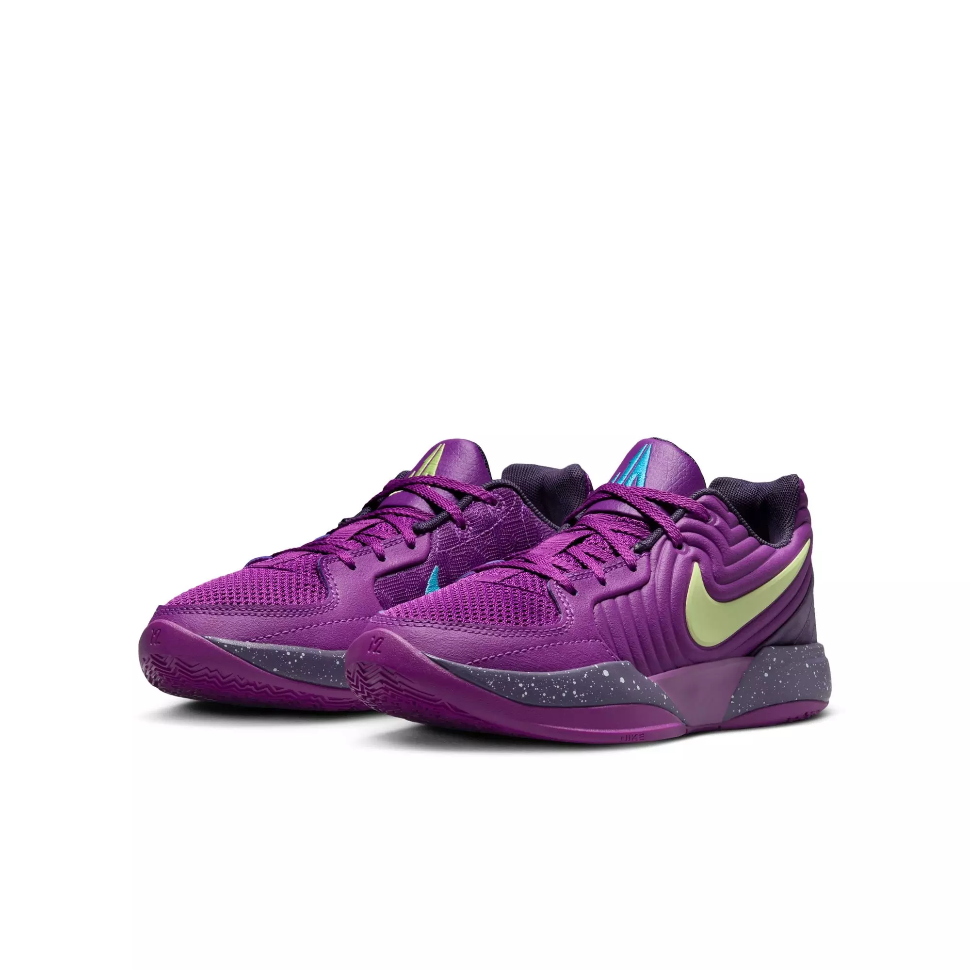 Nike Ja 2 "Purple Sky" Grade School Kids' Basketball Shoe - BOLD BERRY/BALTIC BLUE/LEMON TWIST