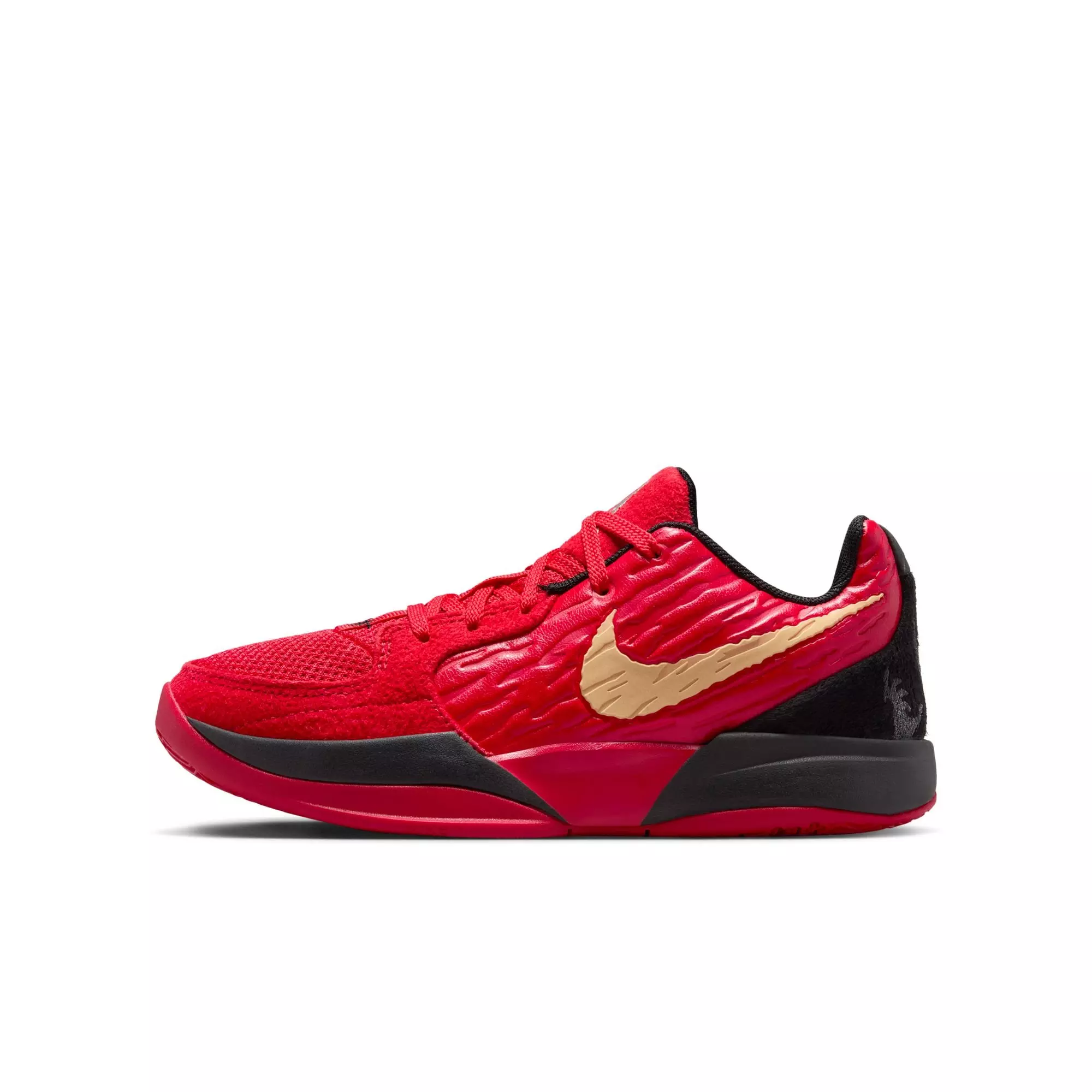 Nike Ja 2 "Nightmare" Grade School Kids' Basketball Shoe - UNIVERSITY RED/CELESTIAL GOLD/BLACK