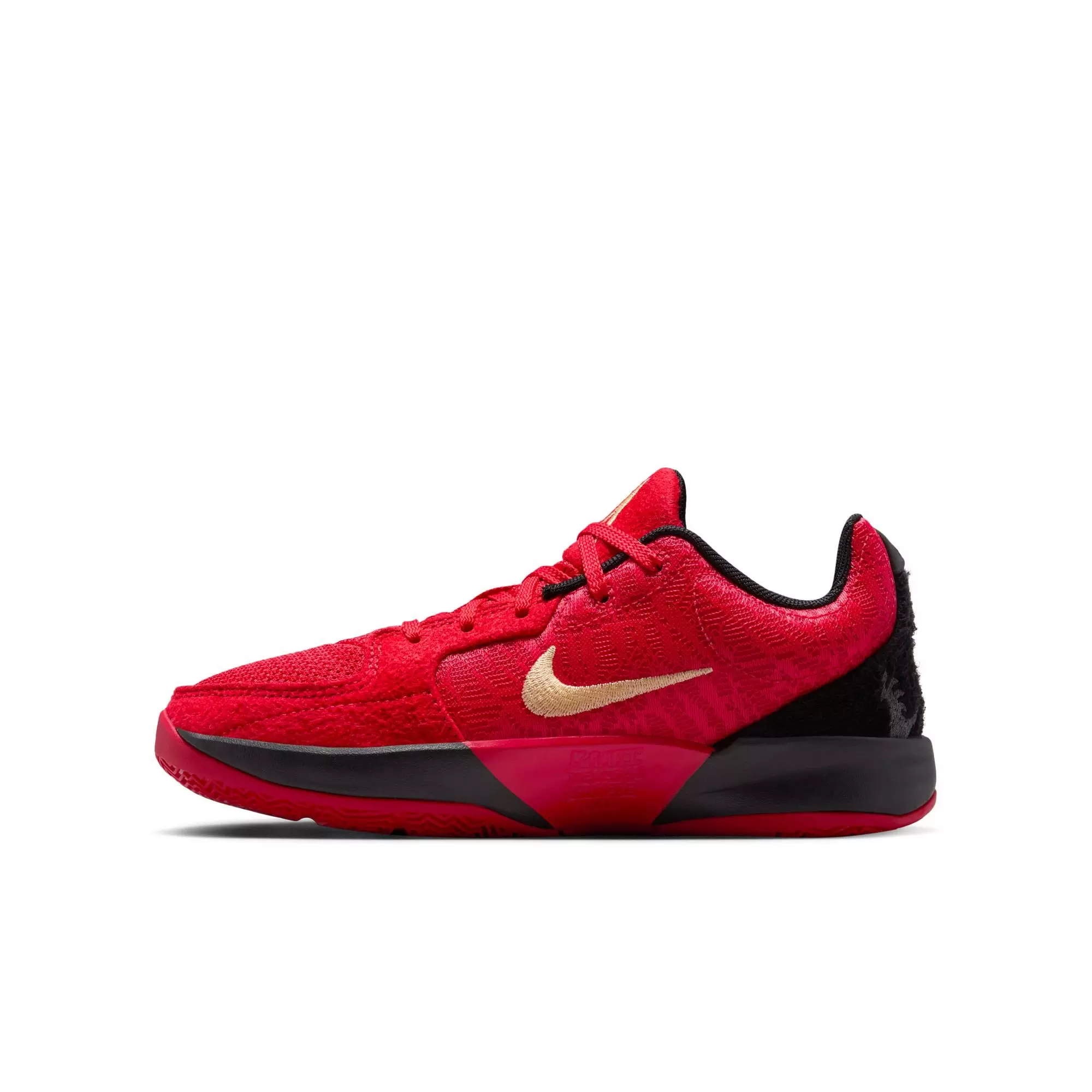 Nike Ja 2 "Nightmare" Grade School Kids' Basketball Shoe - UNIVERSITY RED/CELESTIAL GOLD/BLACK