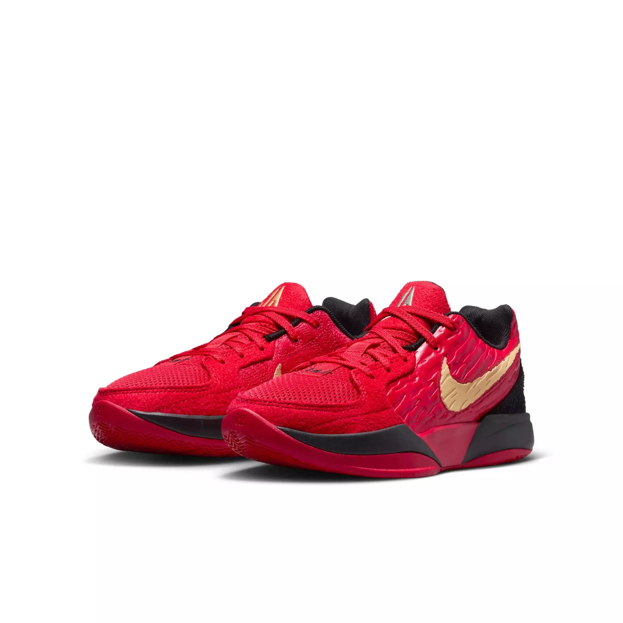 Nike Ja 2 "Nightmare" Grade School Kids' Basketball Shoe - UNIVERSITY RED/CELESTIAL GOLD/BLACK