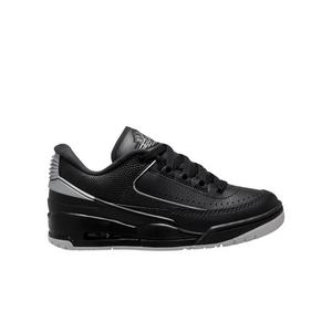 Jordan 2/3 "Black/Metallic Silver" Grade School Boys' Shoe