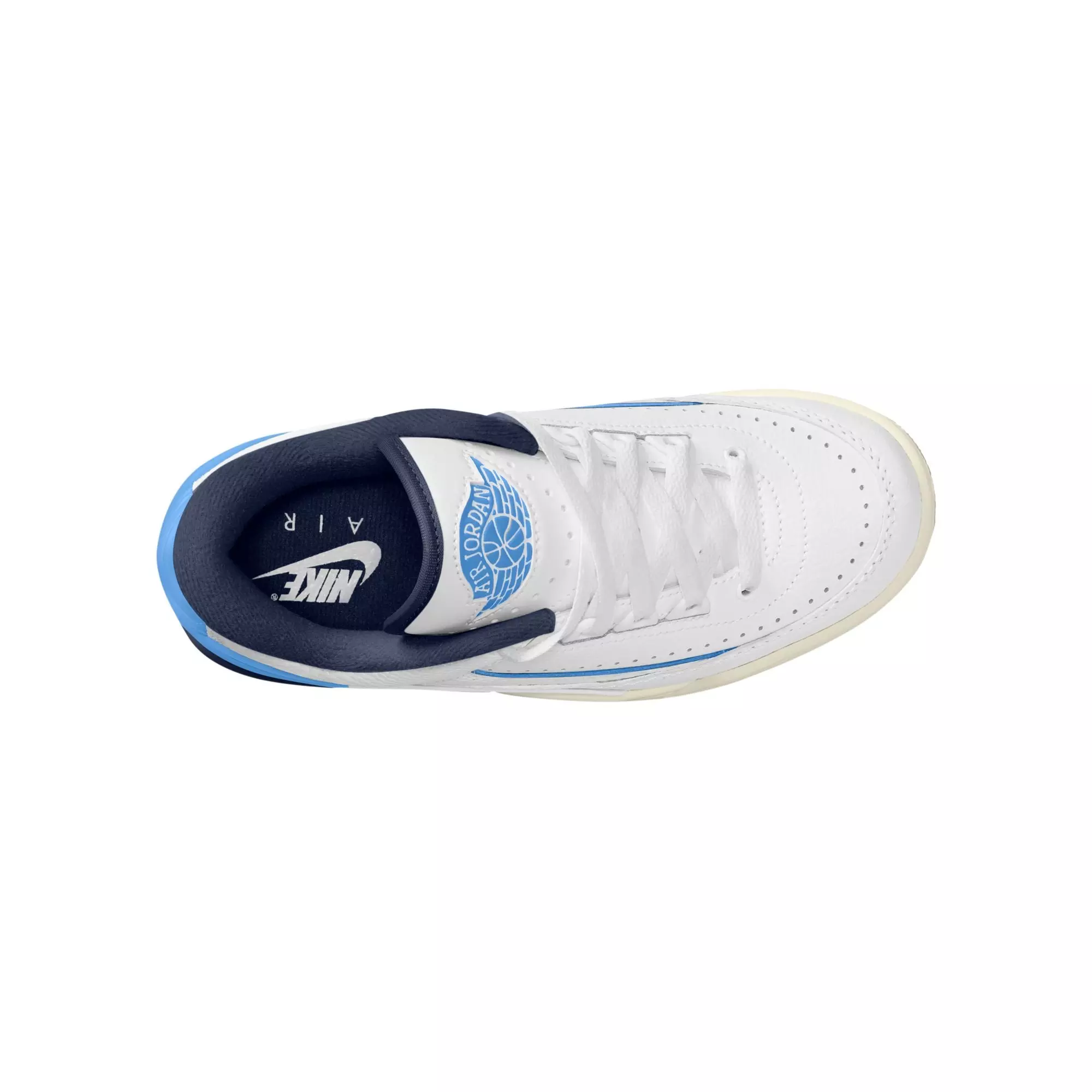 Jordan 2/3 "White/University Blue/Midnight Navy/Sail" Grade School Boys' Shoe