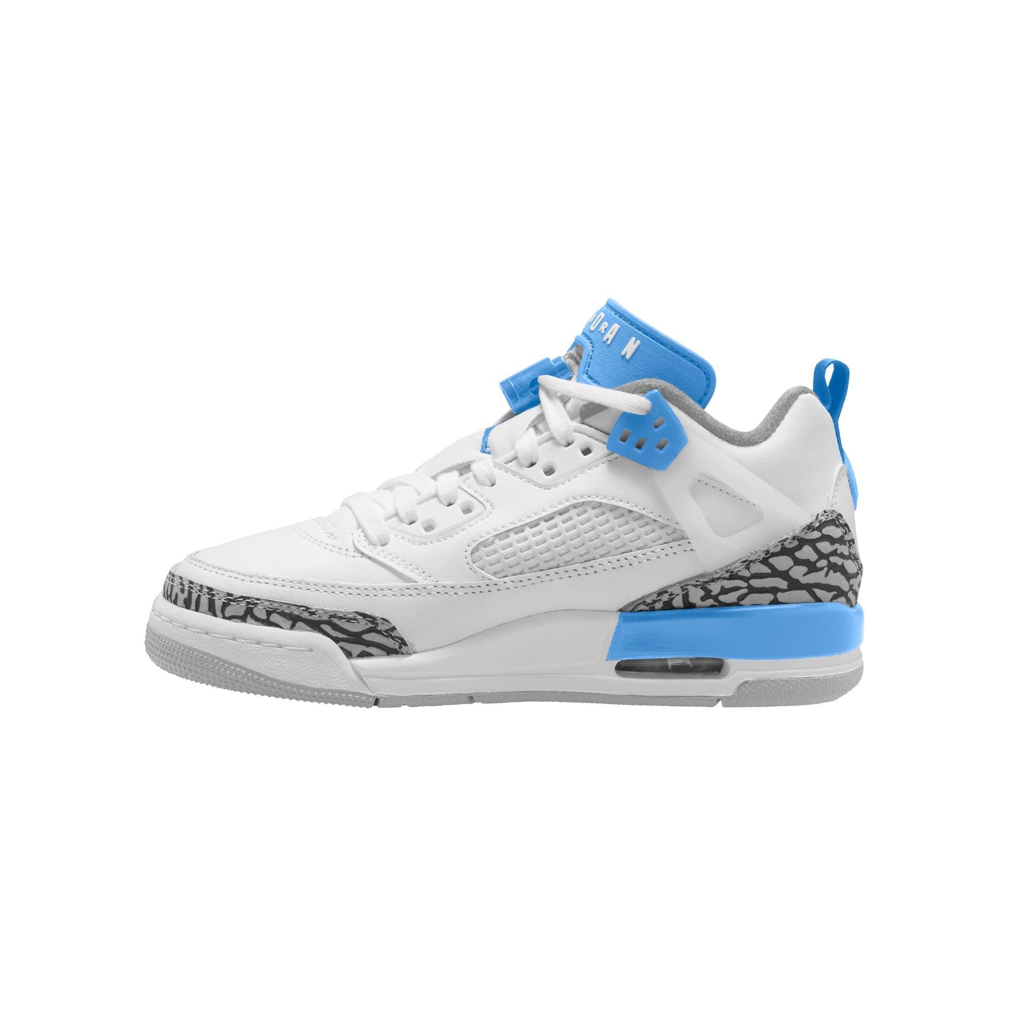 Jordan Spizike Low Grade School Boys' "White/University Blue/Wolf Grey" Shoe