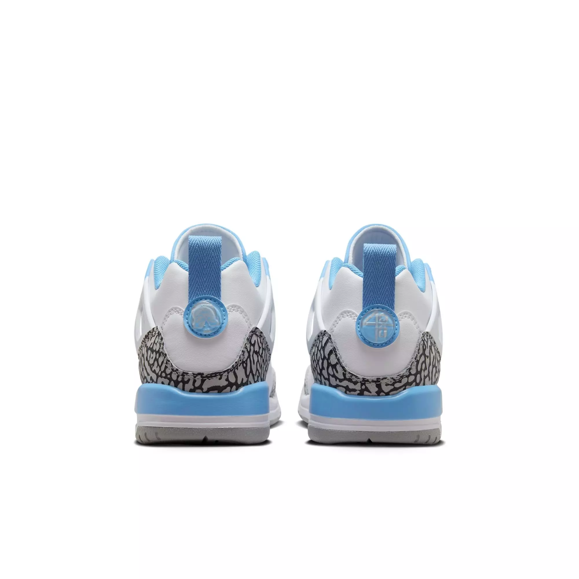 Jordan Spizike Low "White/University Blue/Wolf Grey" Grade School Boys' Shoe - WHITE/BLUE