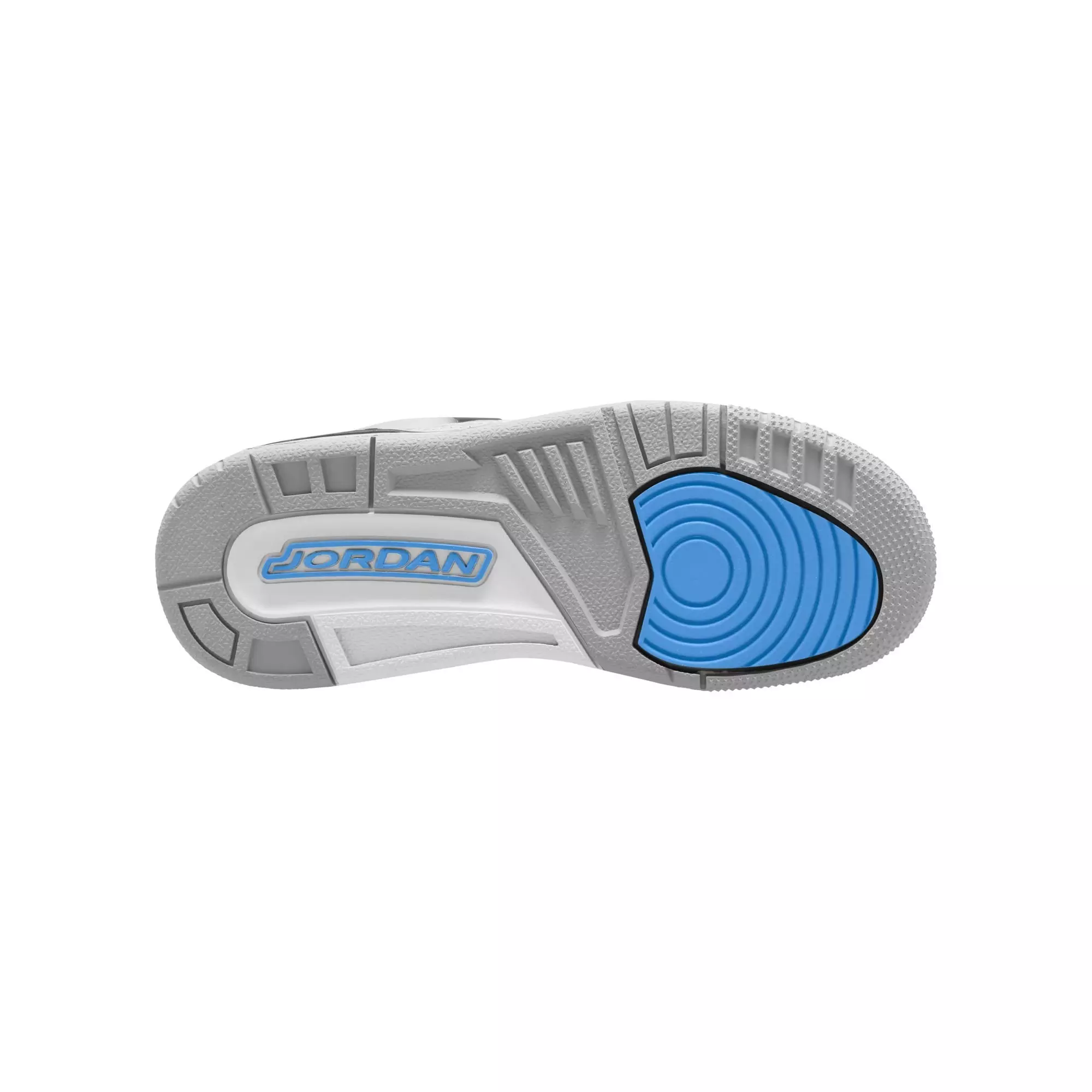 Jordan Spizike Low "White/University Blue/Wolf Grey" Grade School Boys' Shoe - WHITE/BLUE