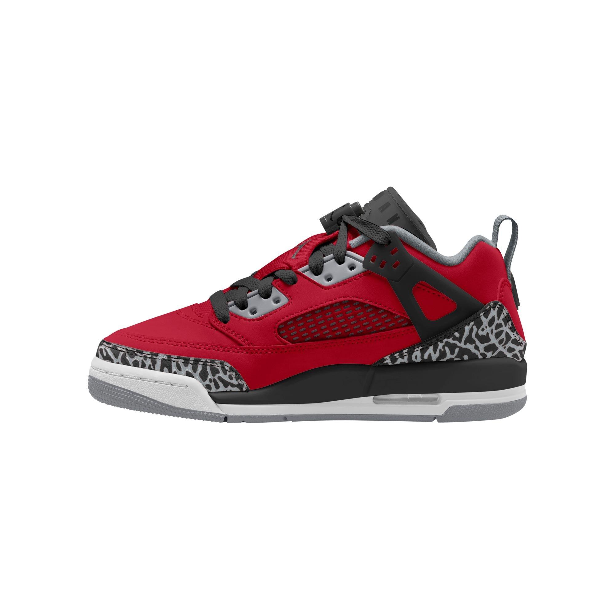 Jordan Spizike Low Grade School Boys' "Gym Red/Black/Wolf Grey/Cool Grey" Shoe