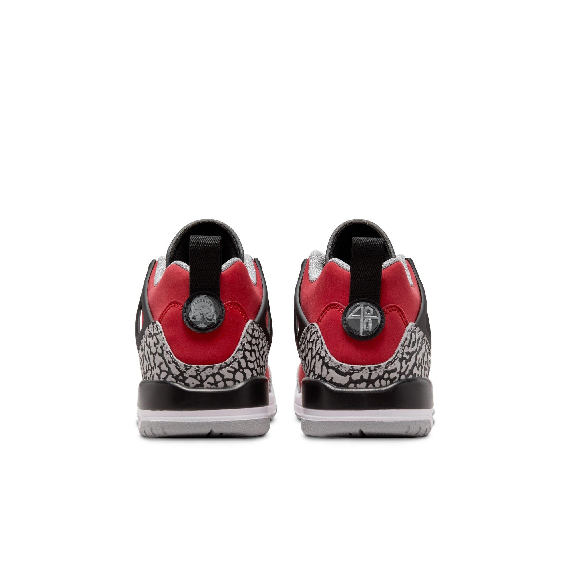 Jordan Spizike Low Grade School Boys' "Gym Red/Black/Wolf Grey/Cool Grey" Shoe