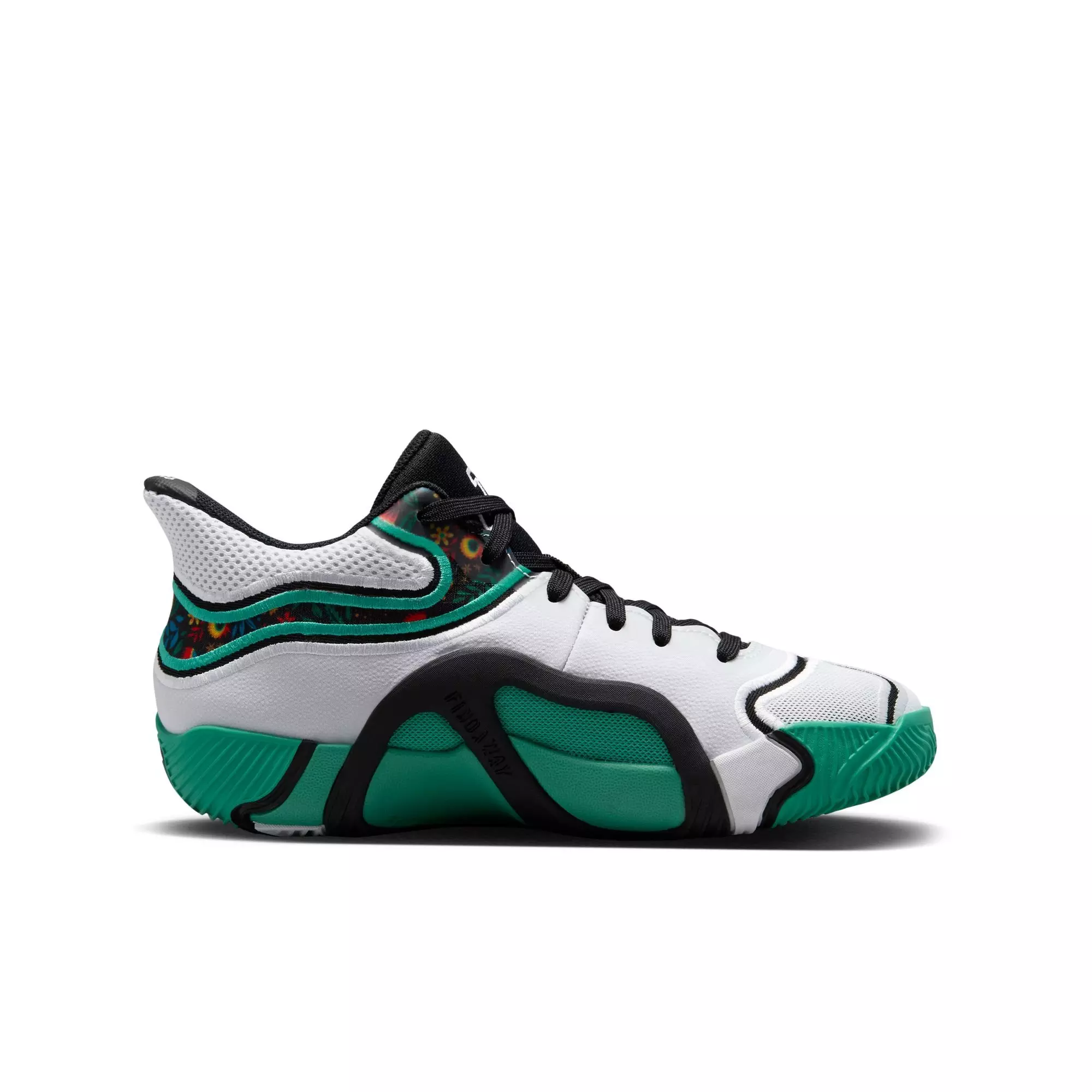 Jordan Tatum 3 "Welcome to the Garden" Grade School Kids' Basketball Shoe - WHITE/BLACK/KINETIC GREEN