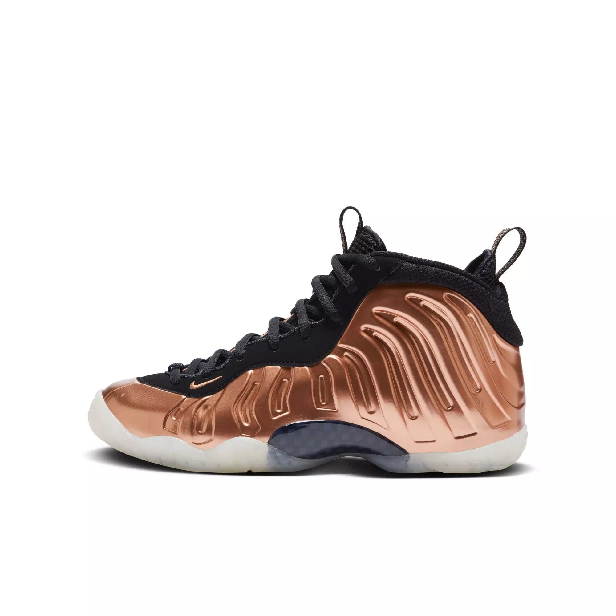 Nike Little Posite One "Metallic Copper" Grade School Kids' Shoe - METALLIC COPPER/BLACK