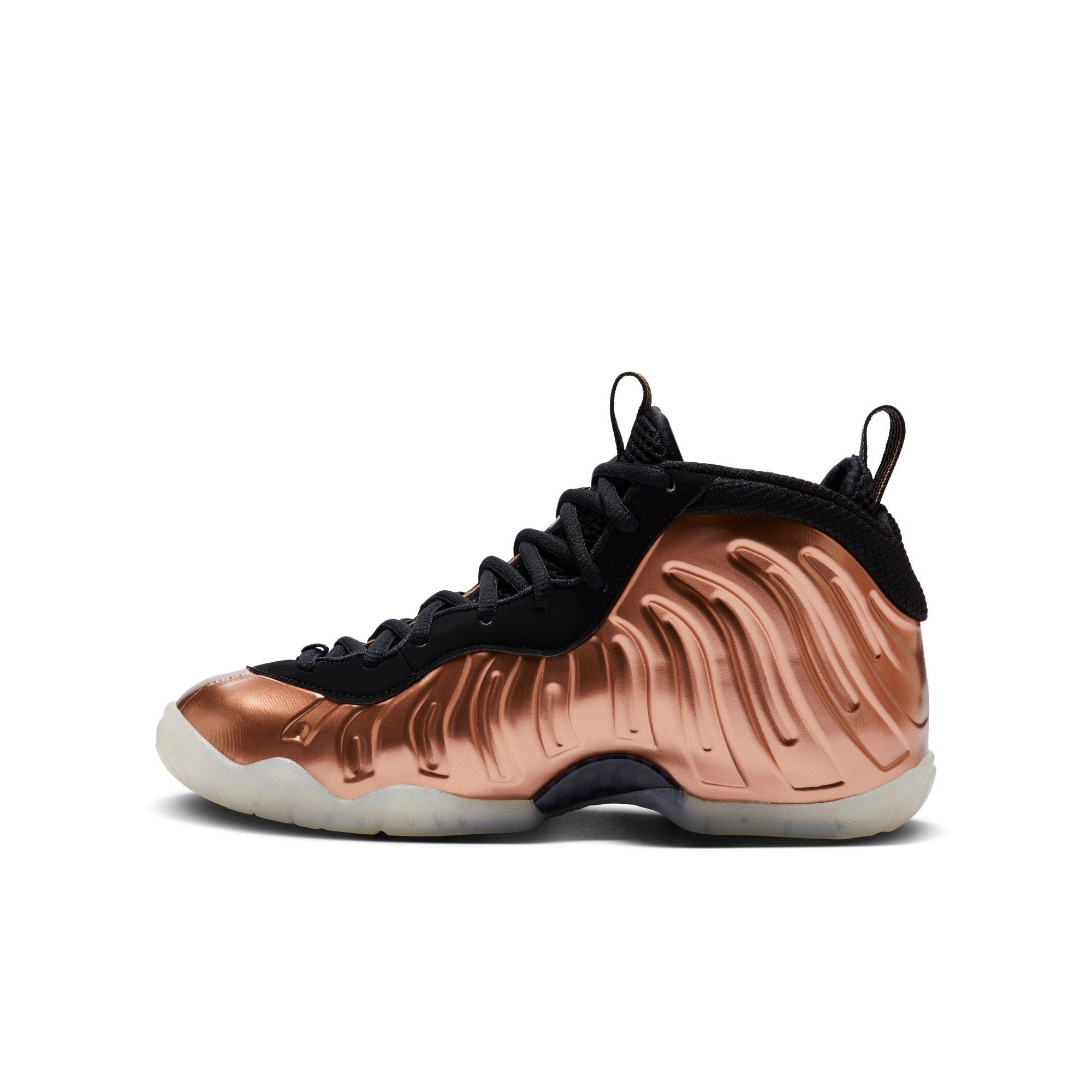 Nike Little Posite One Grade School Kids' "Metallic Copper" Shoe