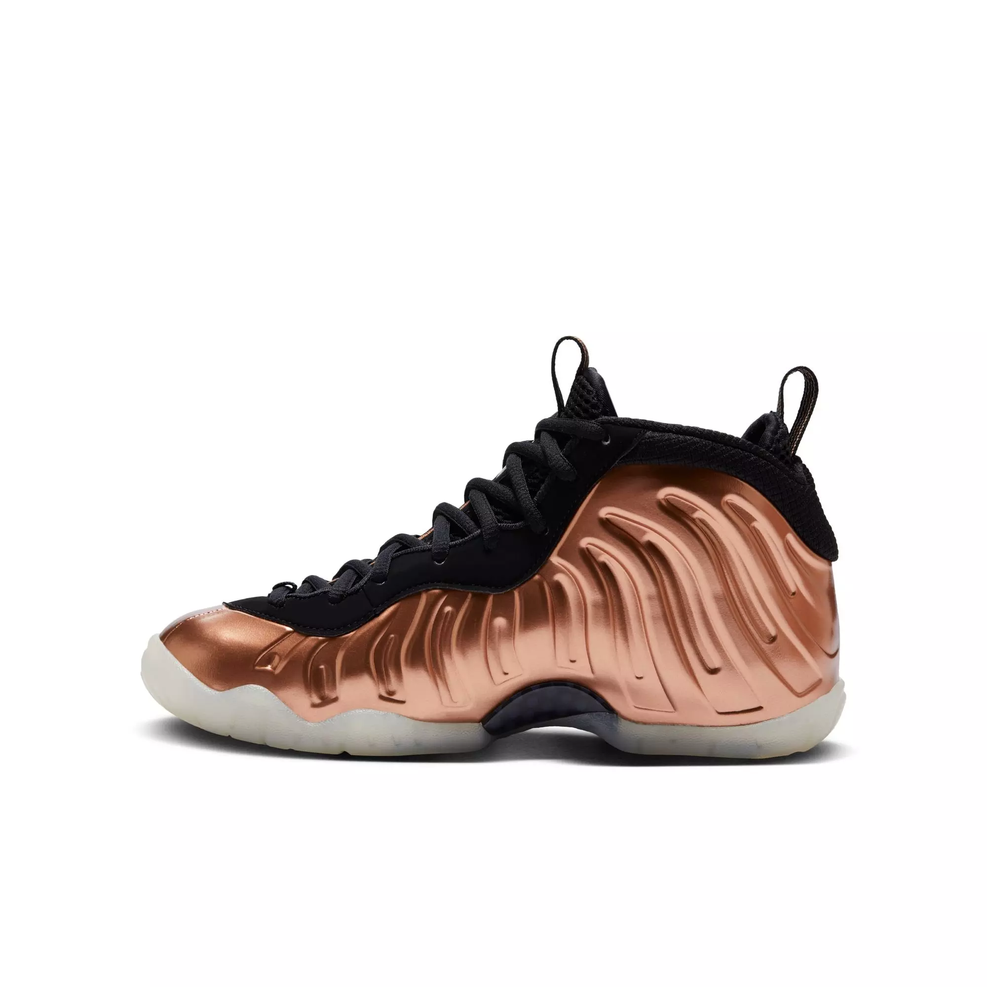 Nike Little Posite One "Metallic Copper" Grade School Kids' Shoe - METALLIC COPPER/BLACK